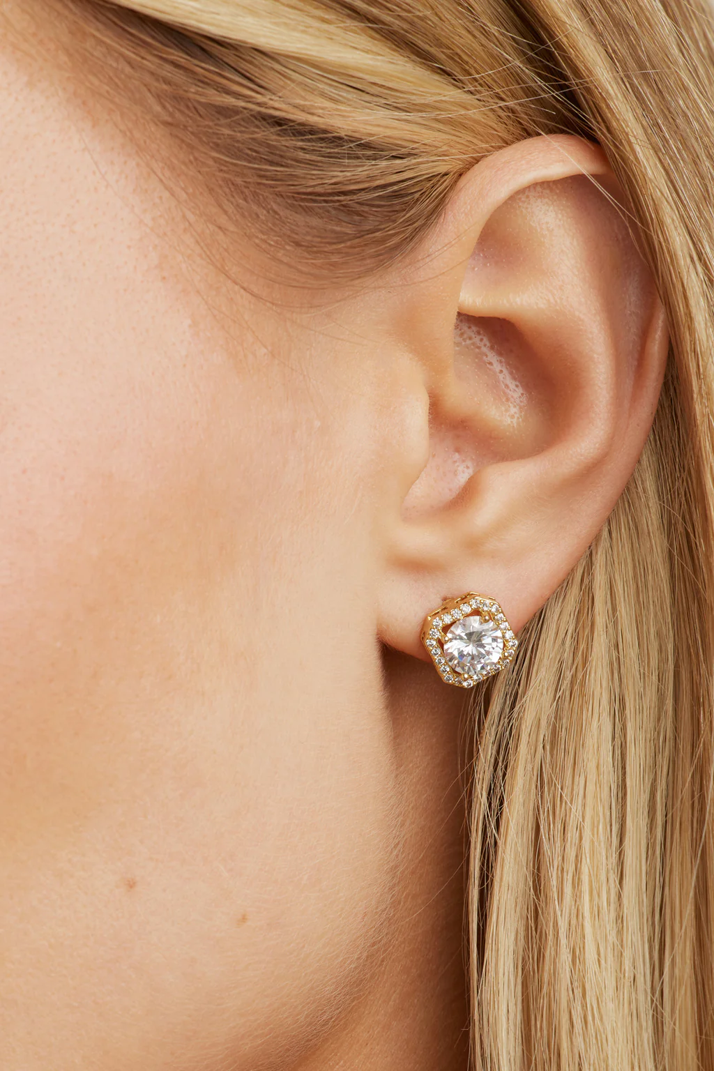 Adriana Crystal Stud Earrings - Image 3