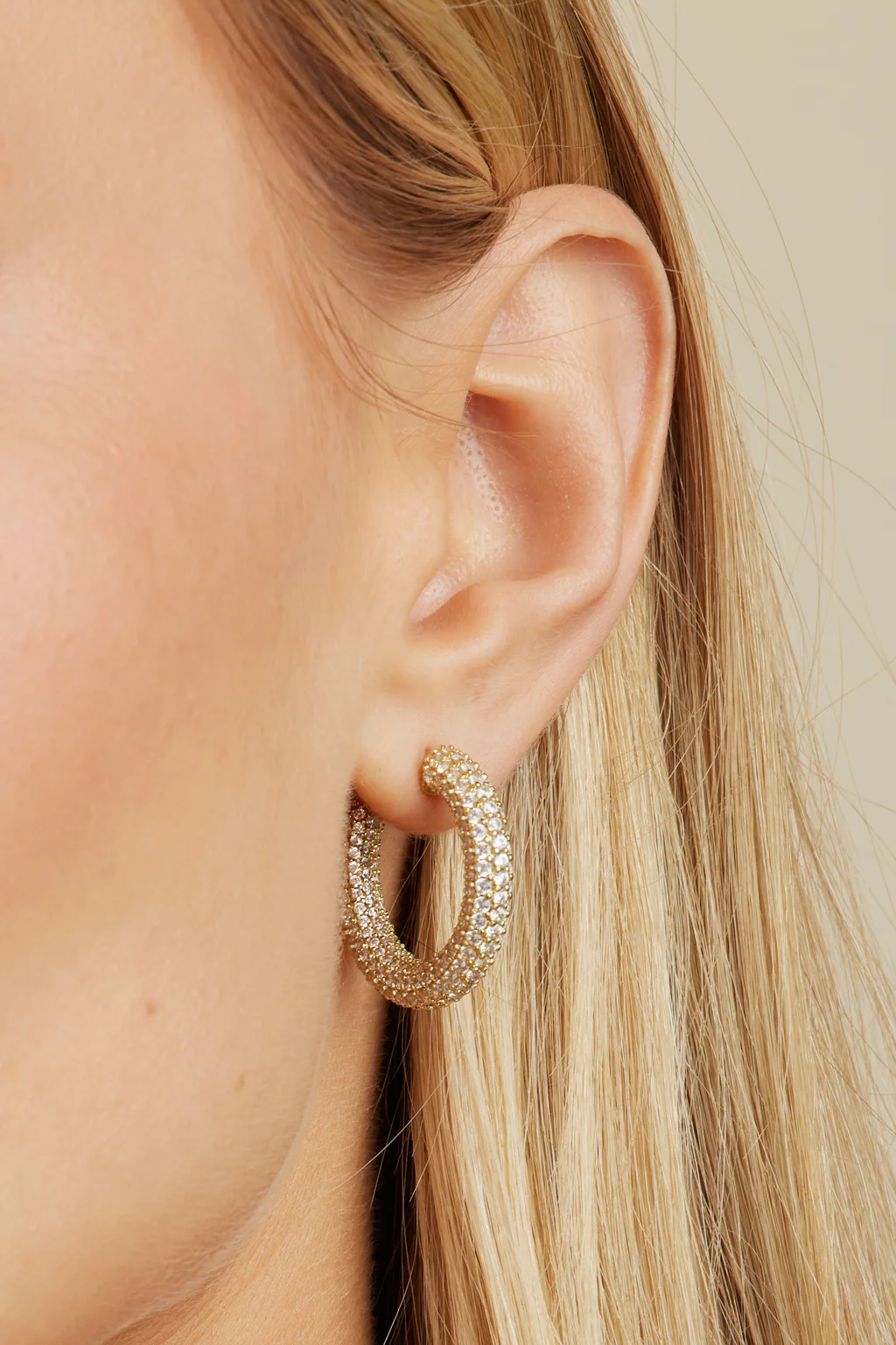 Alex Crystal Hoops - Image 4