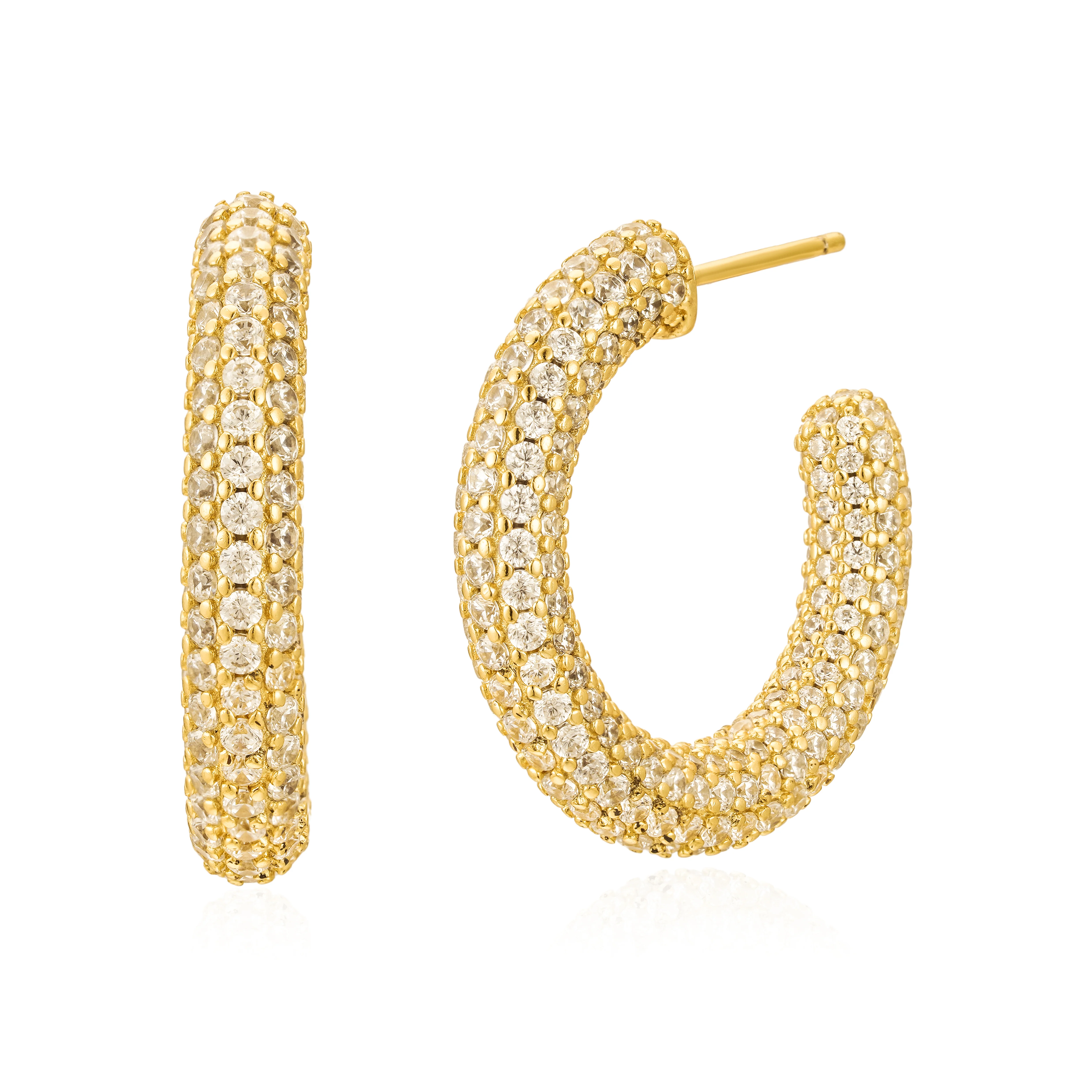 Alex Crystal Hoops - Image 6