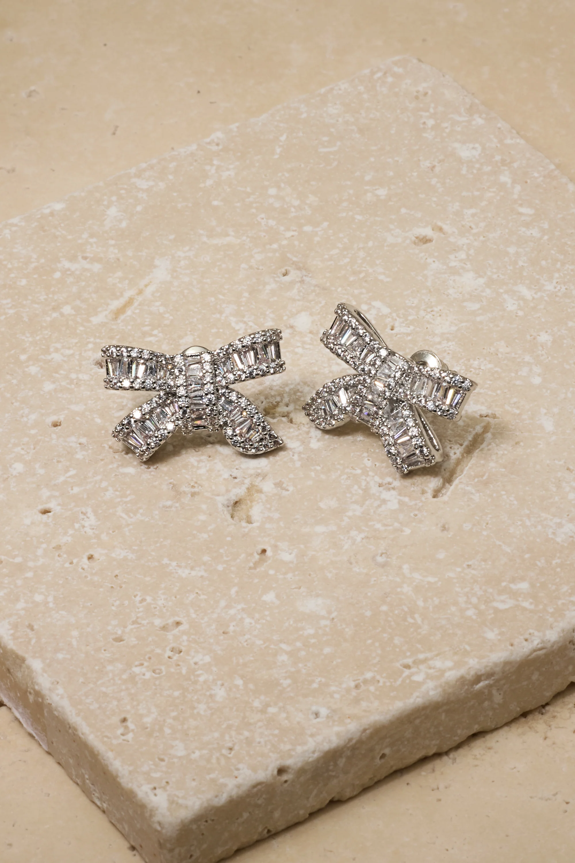 Alicia Crystal Bow Studs - Image 6