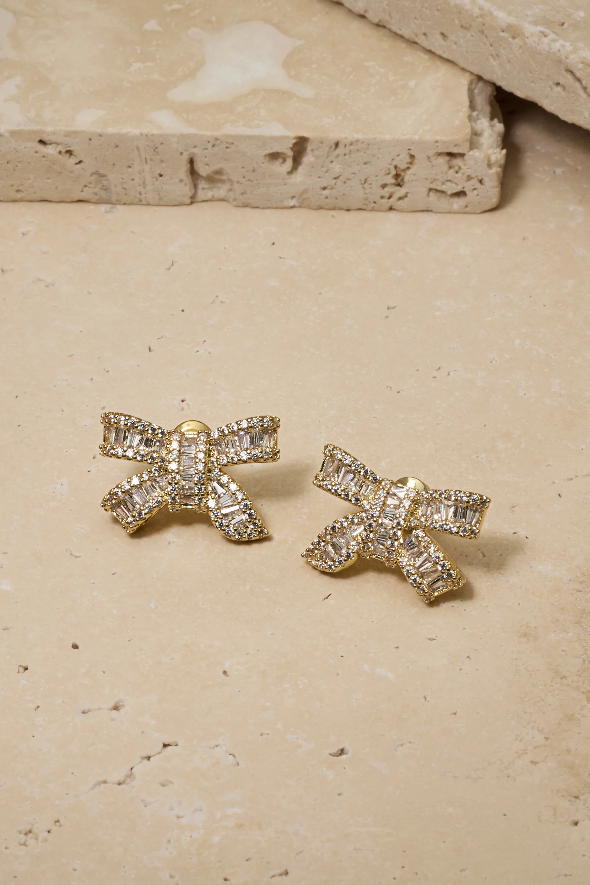 Alicia Crystal Bow Studs - Image 7