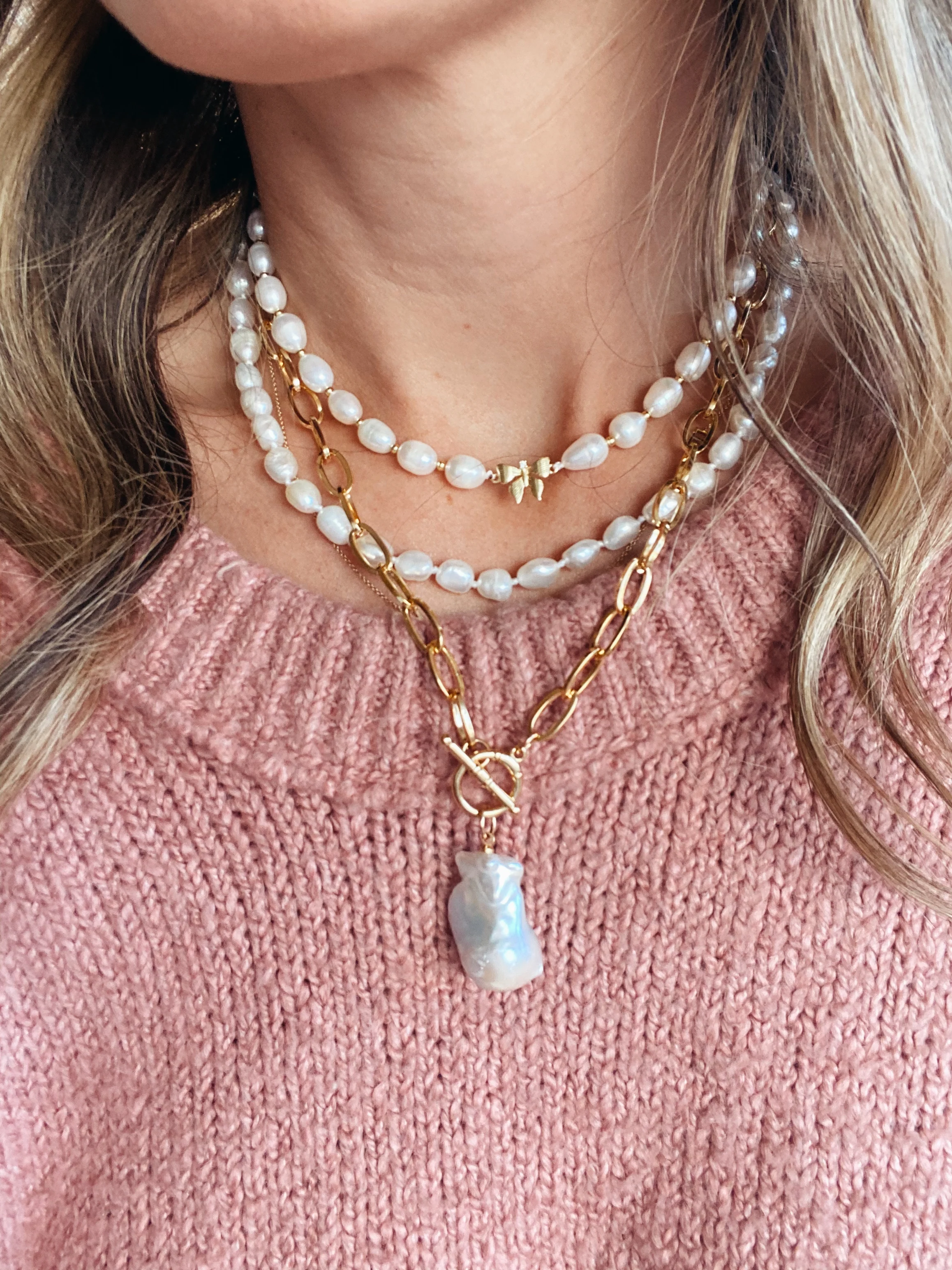 Alyx Freshwater Pearl Necklace - Image 3