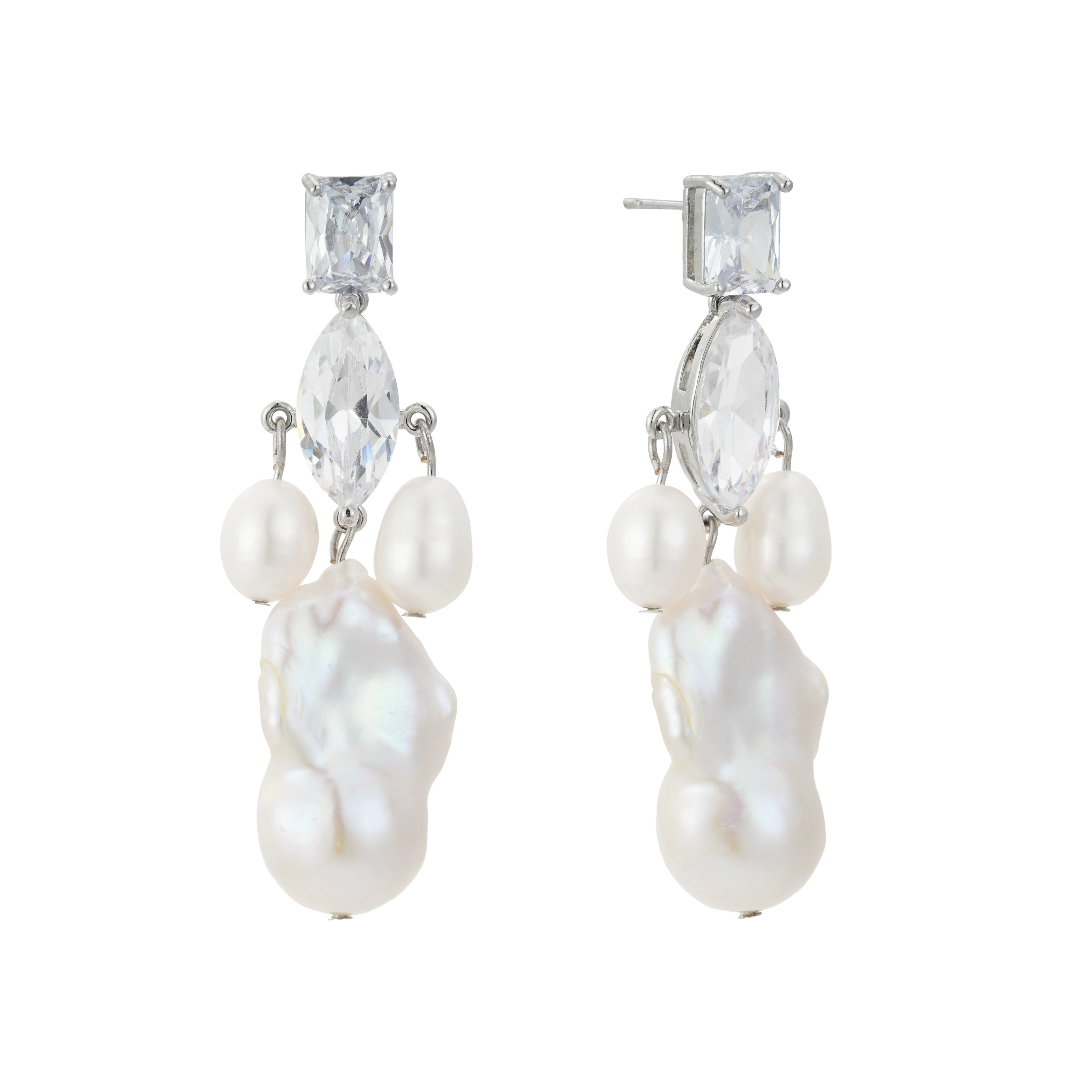 Astoria Freshwater Pearl Drop Earrings - Image 10