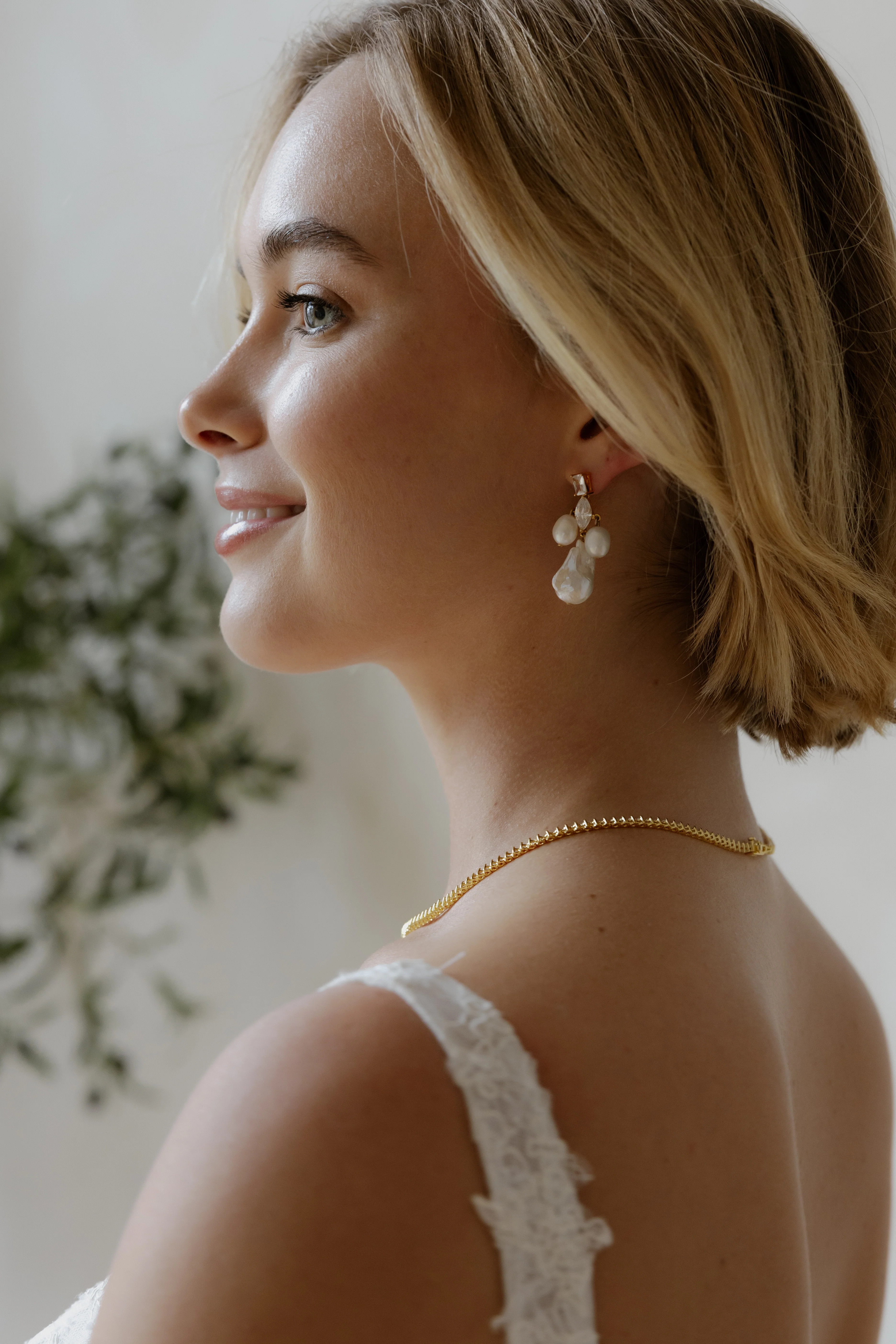 Astoria Freshwater Pearl Drop Earrings - Image 6