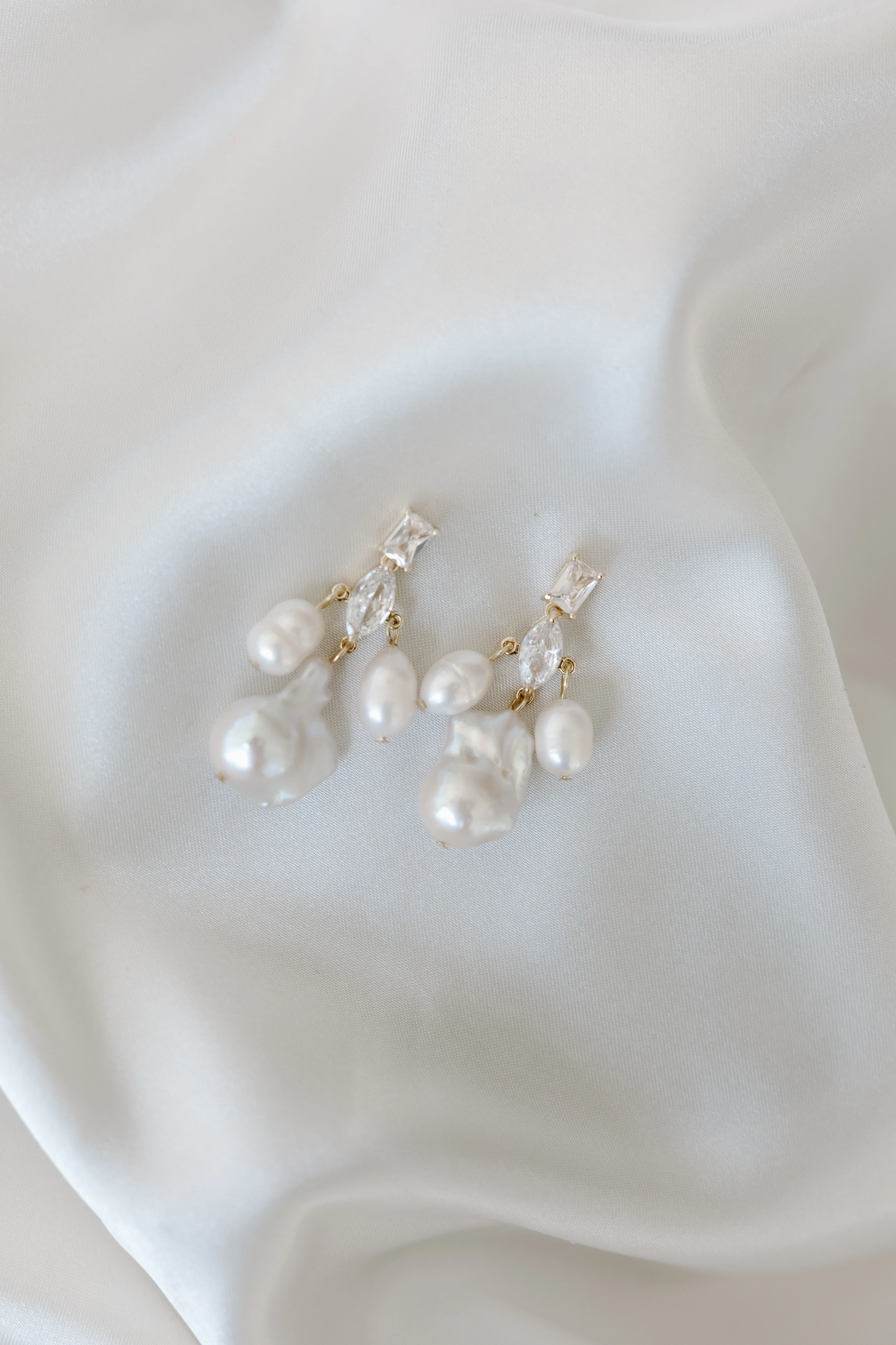Astoria Freshwater Pearl Drop Earrings - Image 8