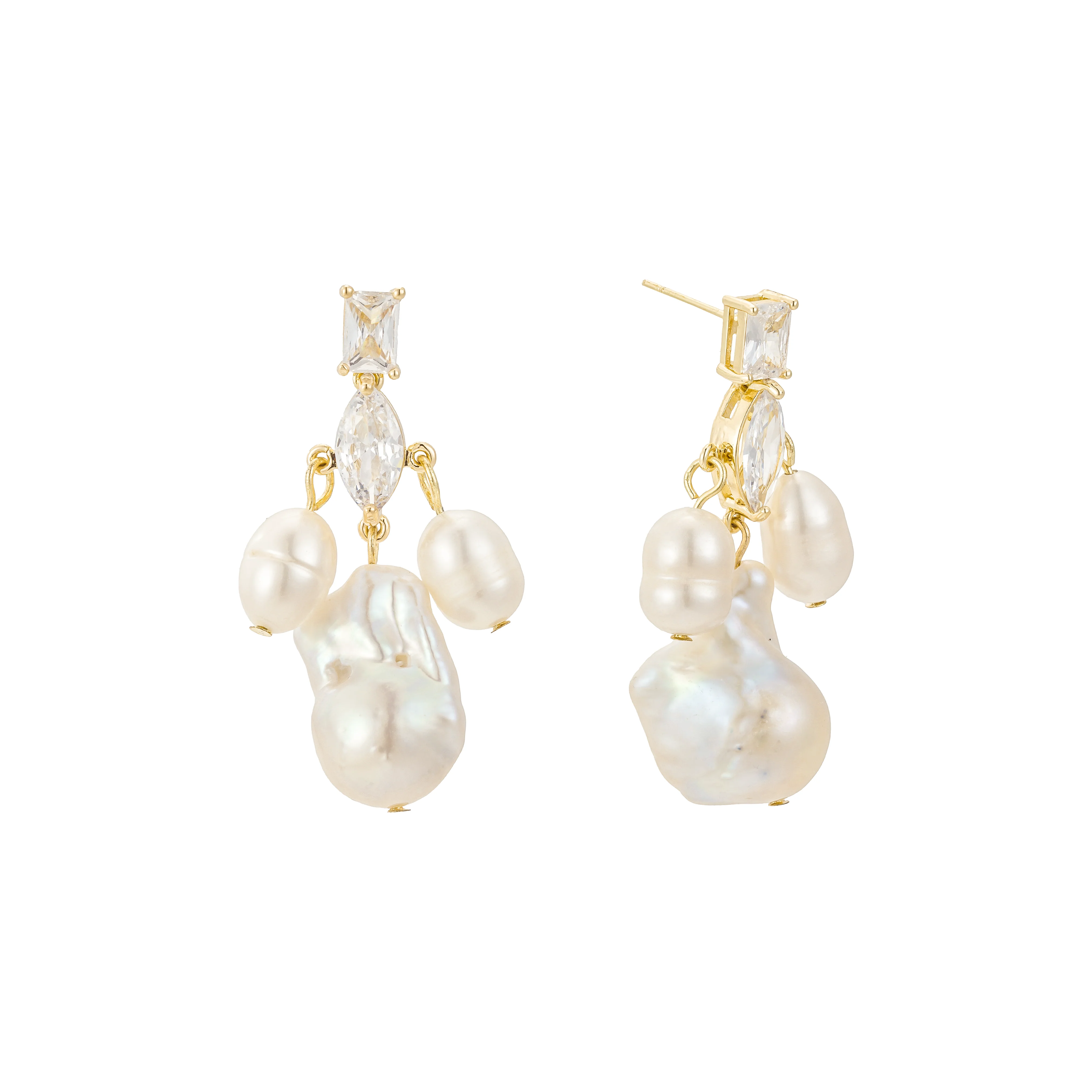 Astoria Freshwater Pearl Drop Earrings - Image 9