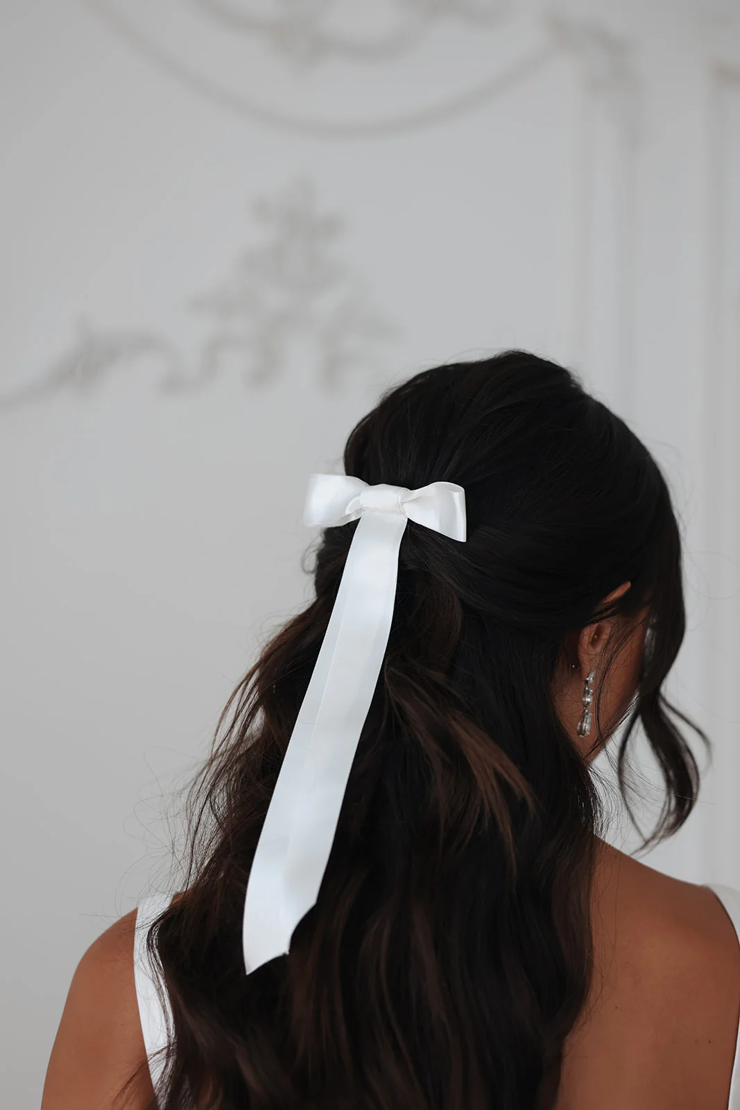 Blair Satin Bow Light Ivory - Image 3