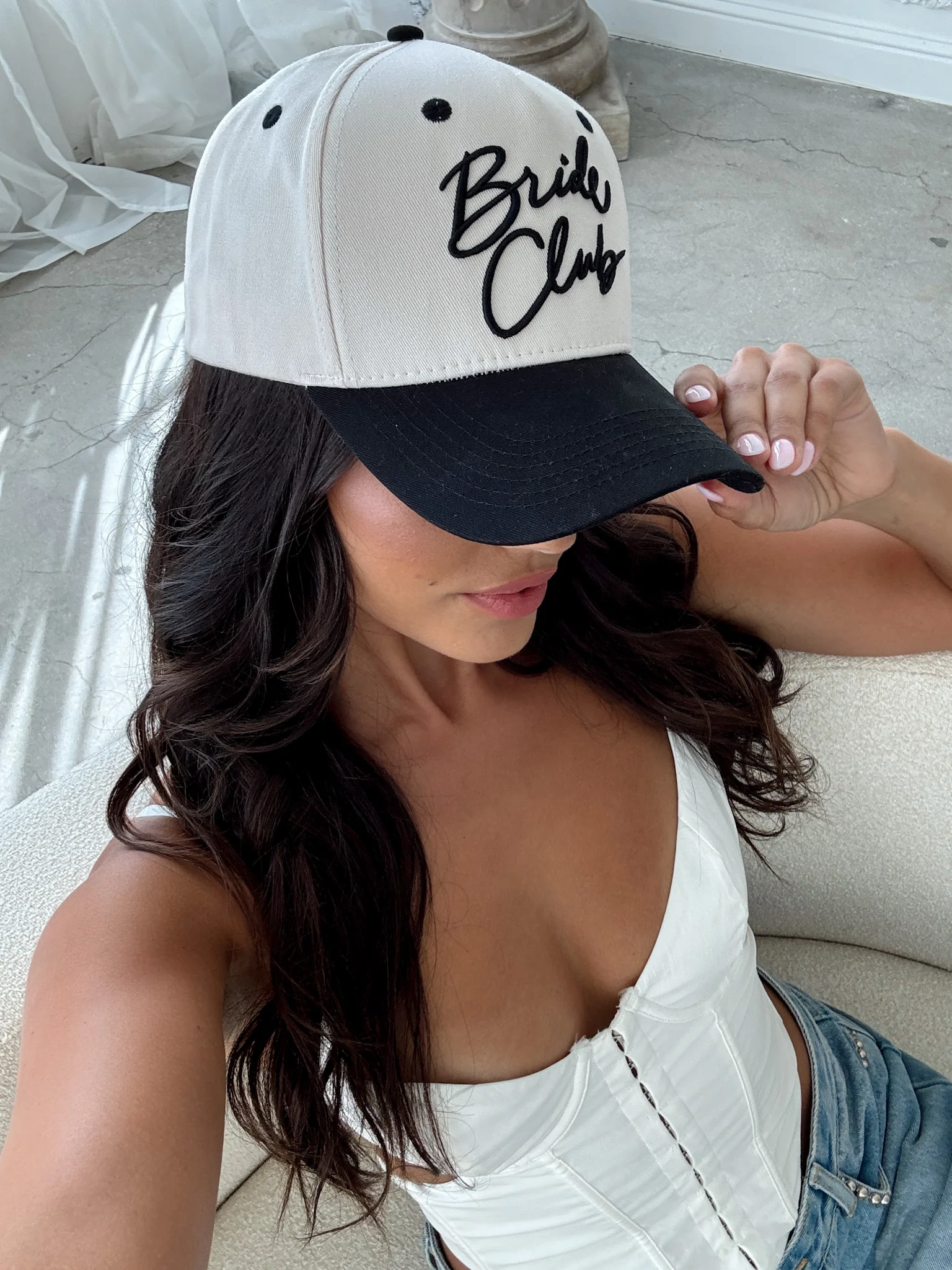 BRIDE CLUB Baseball Hat - Black - Image 7