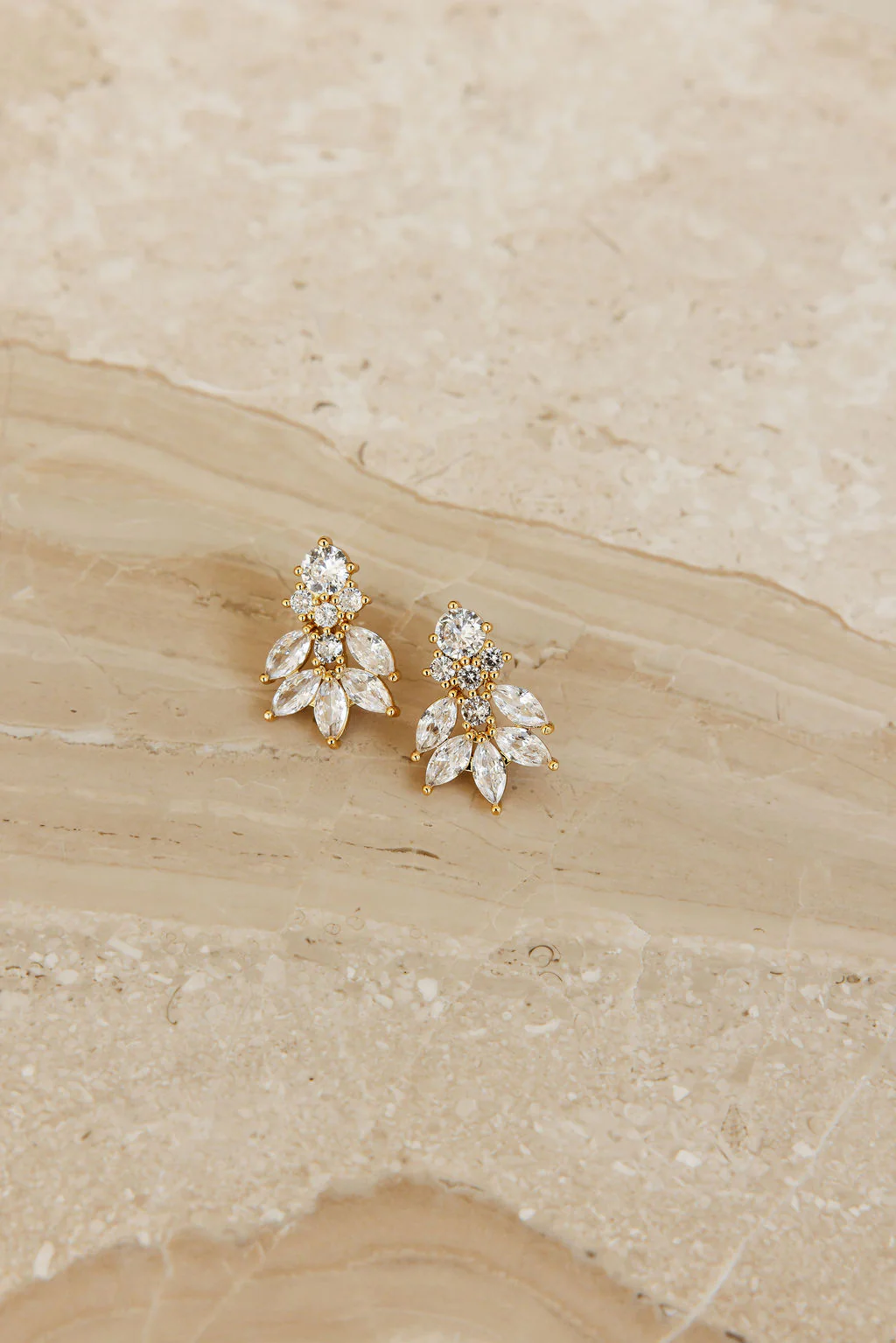 Carla Crystal Stud Earrings - Image 3