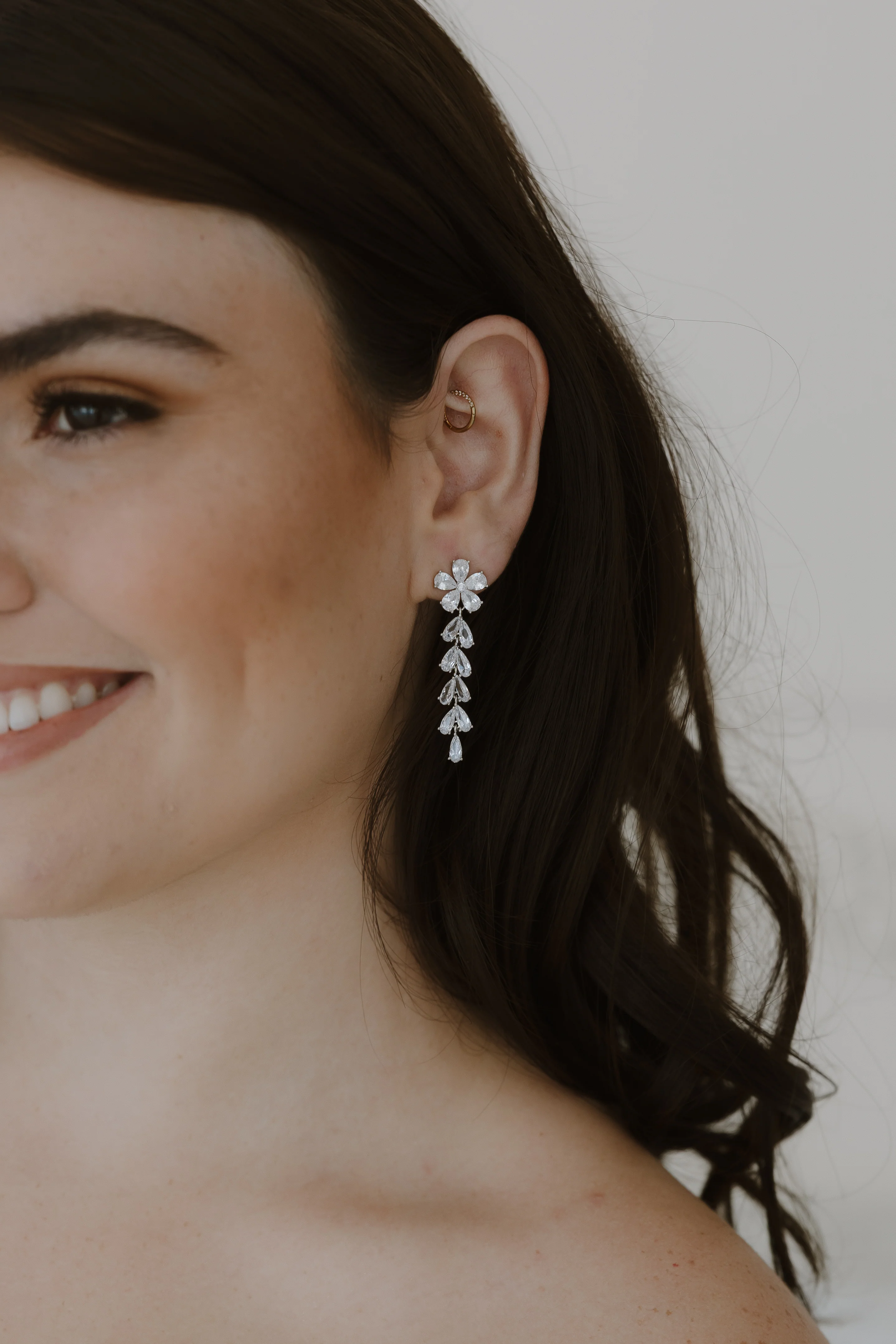 Devotion Crystal Drop Earrings - Image 5