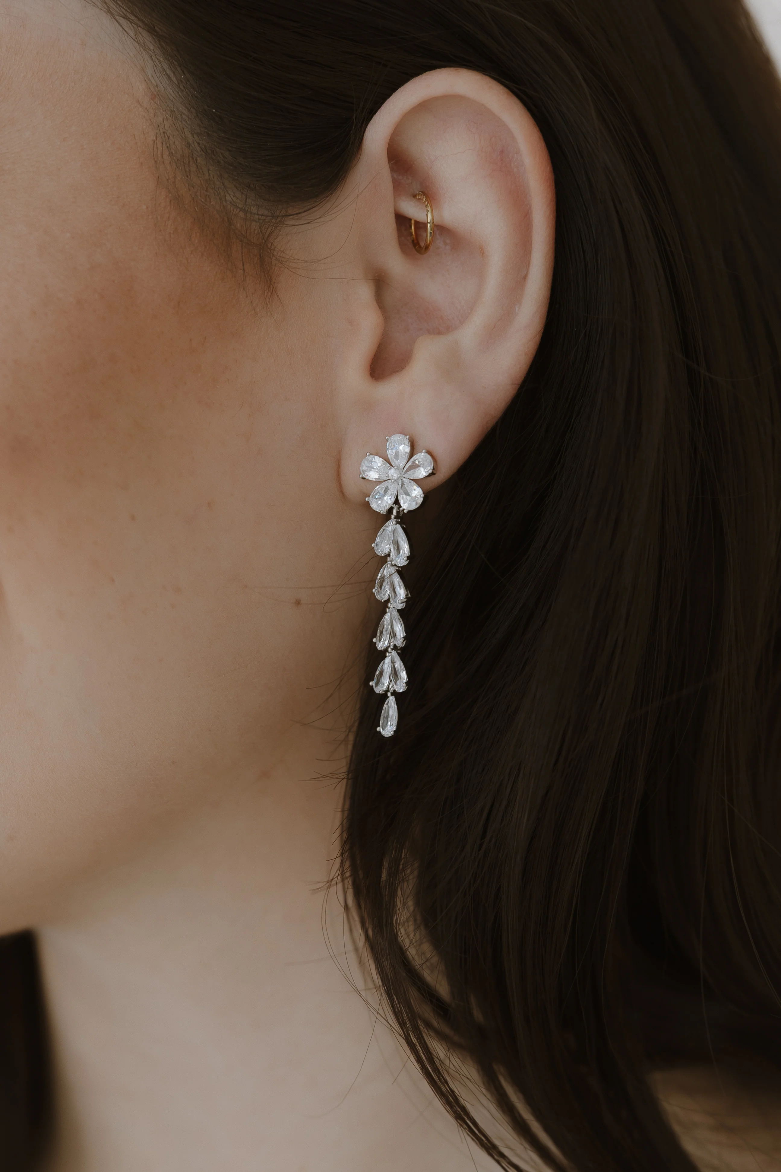 Devotion Crystal Drop Earrings - Image 6