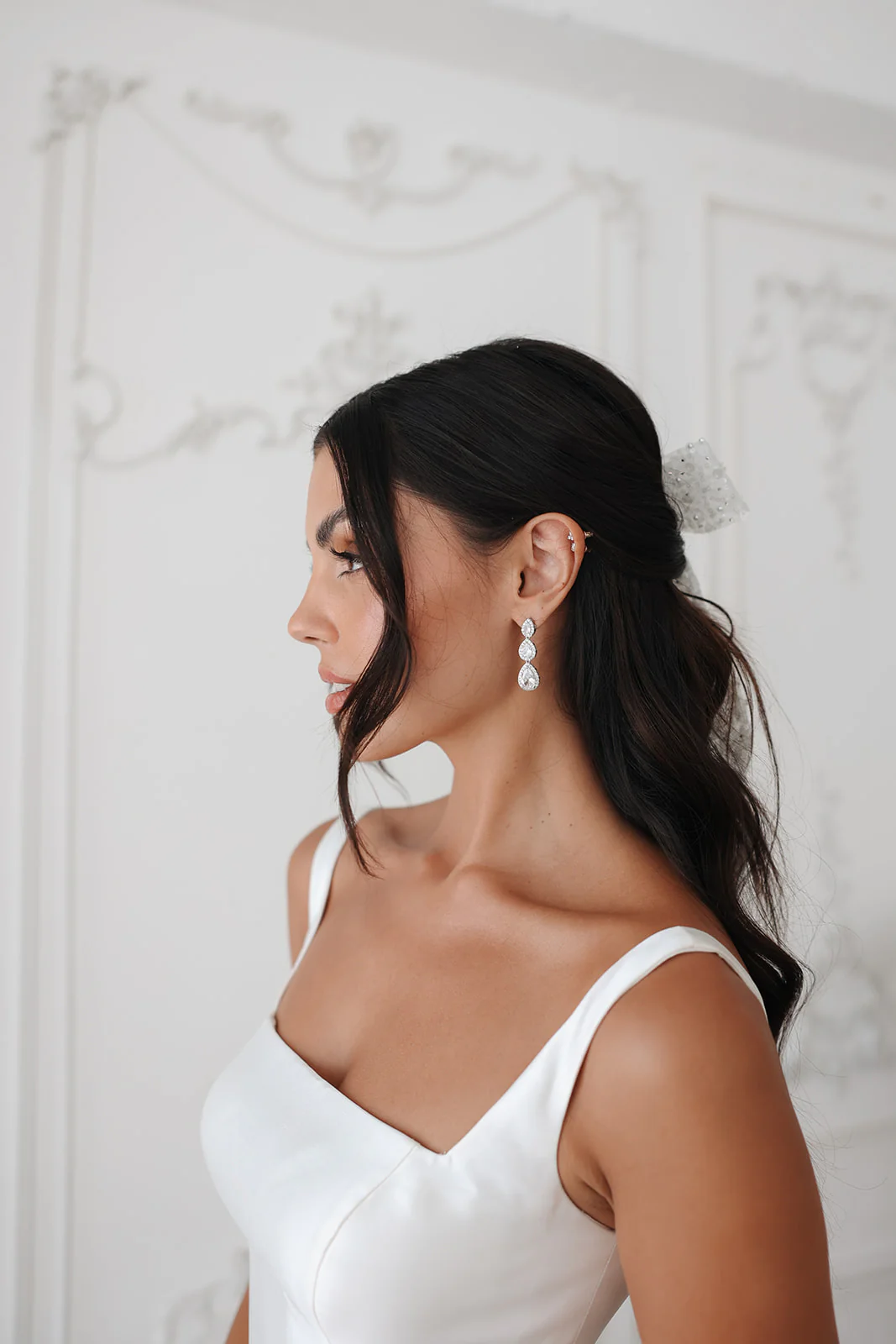 Dynasty Crystal Drop Earrings - Image 5