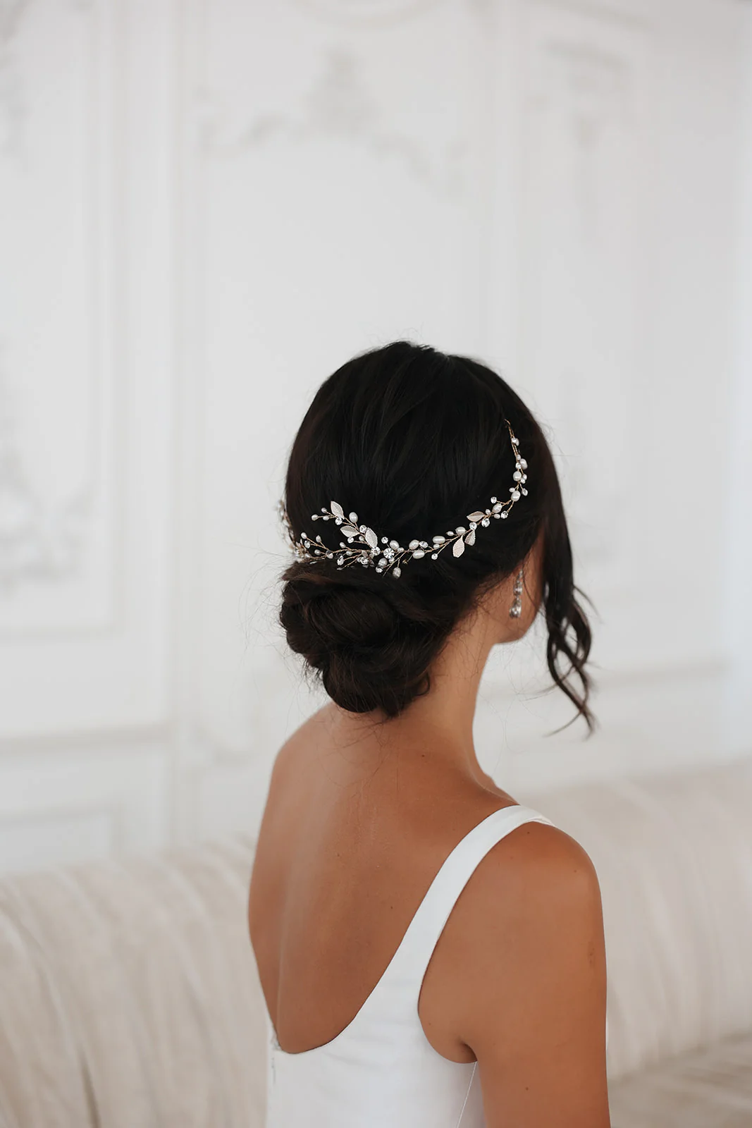 Harlow Pearl and Crystal Hair Vine - Image 6