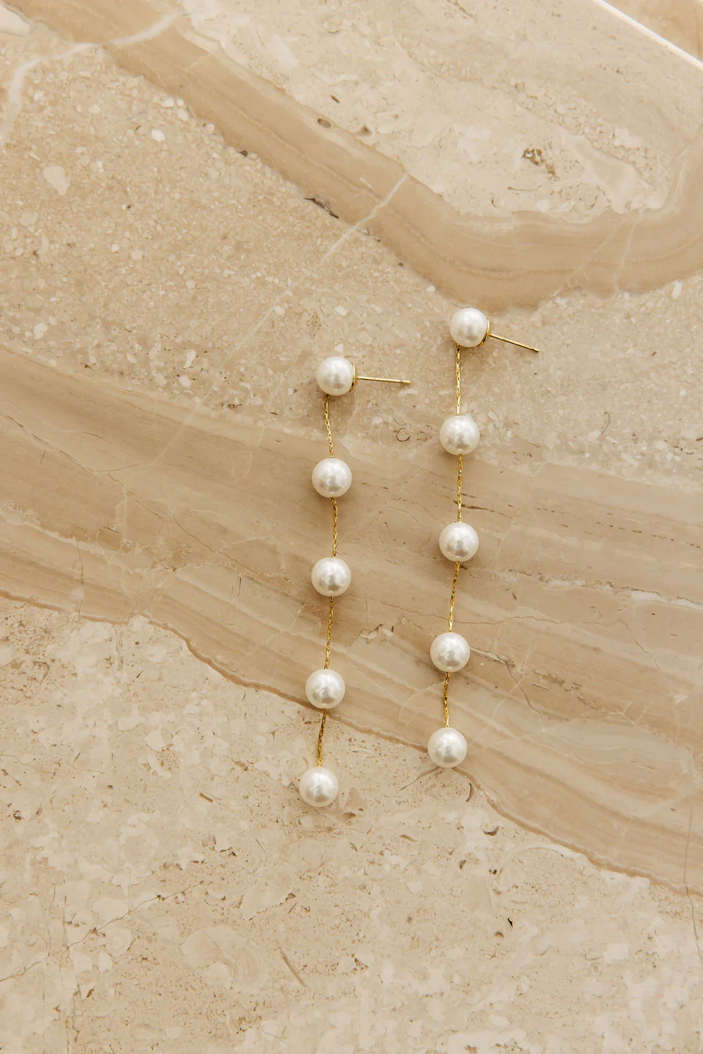 Harper Pearl Drop Earrings - Image 3
