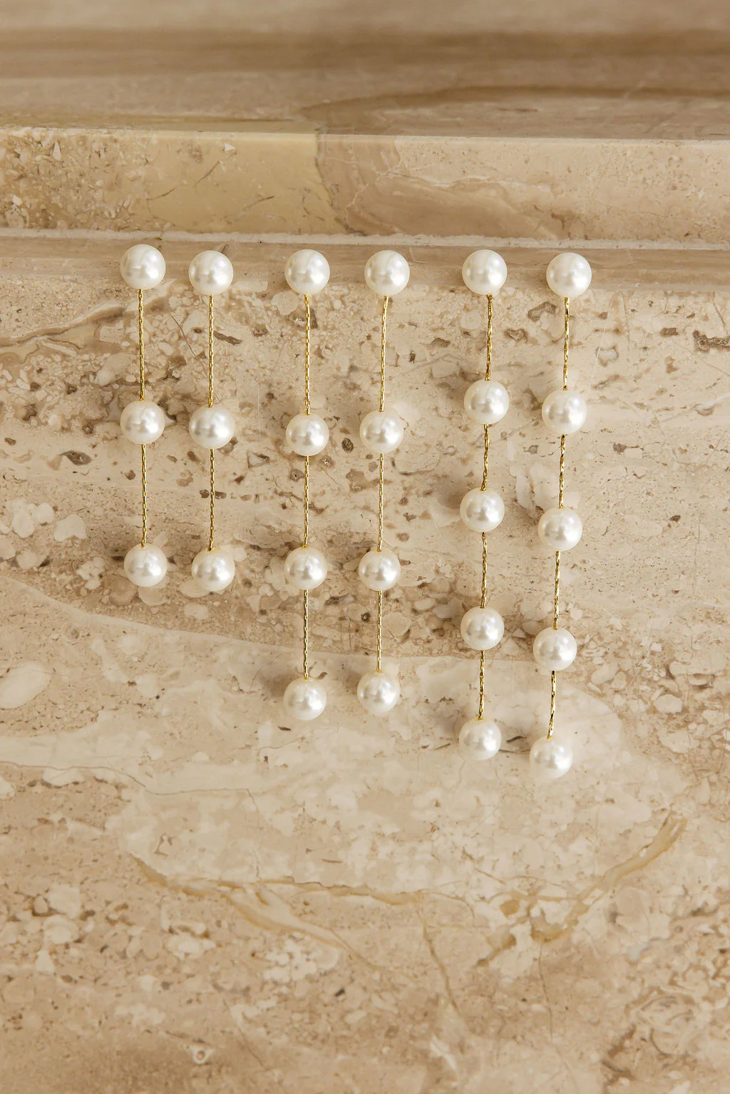 Harper Pearl Drop Earrings - Image 4