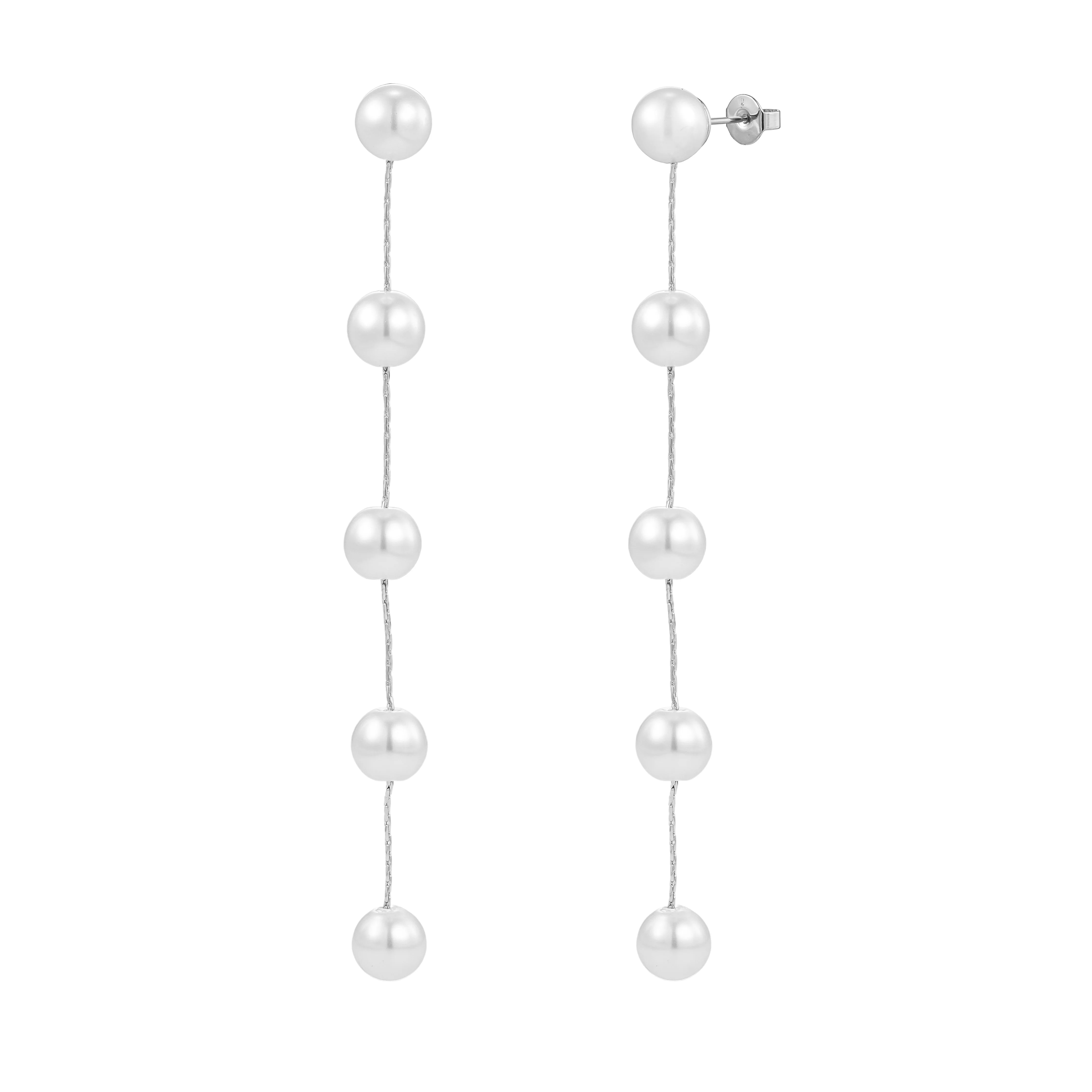 Harper Pearl Drop Earrings - Image 7