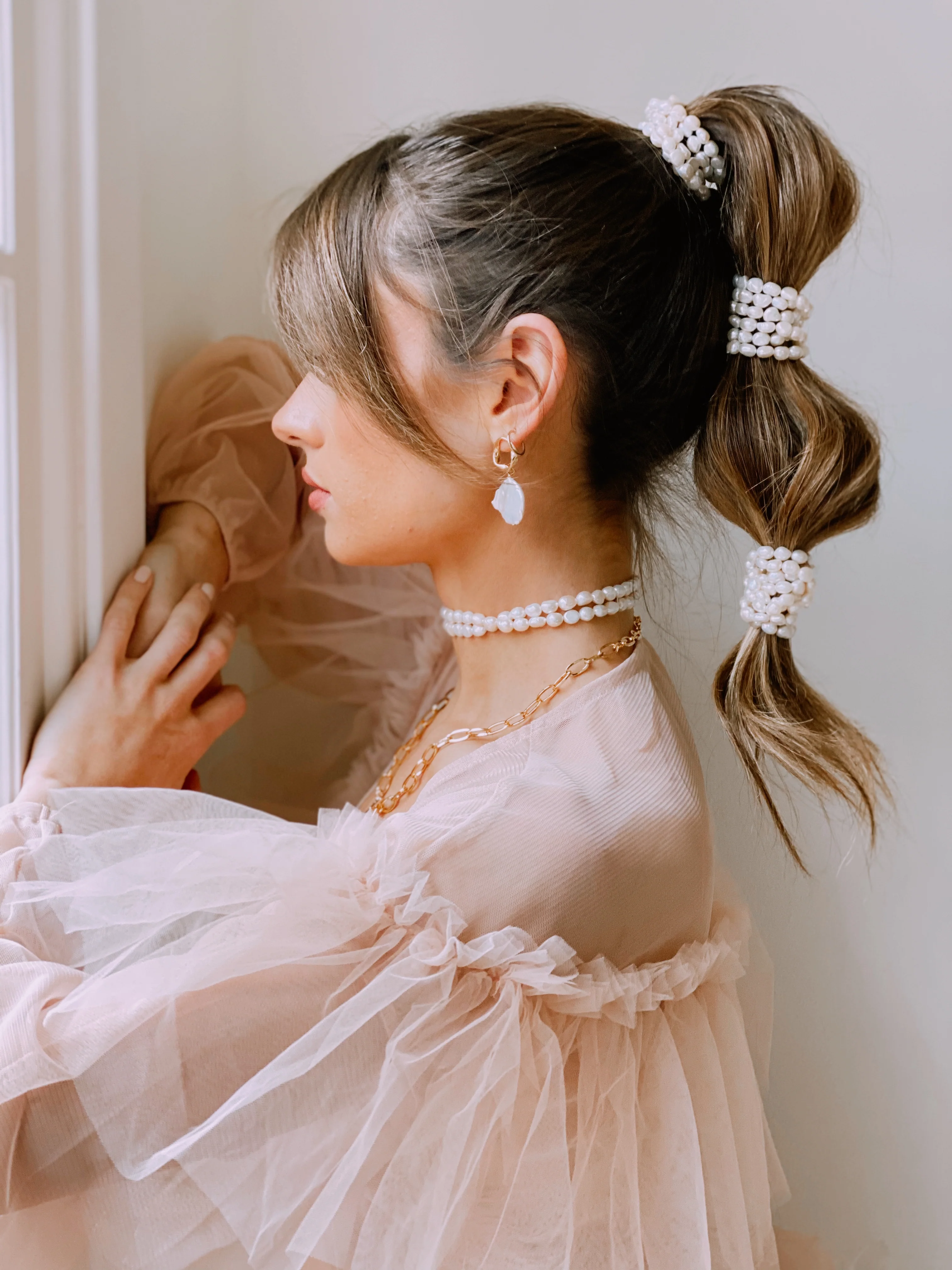 Jax Pearl Hair Wrap - Image 3