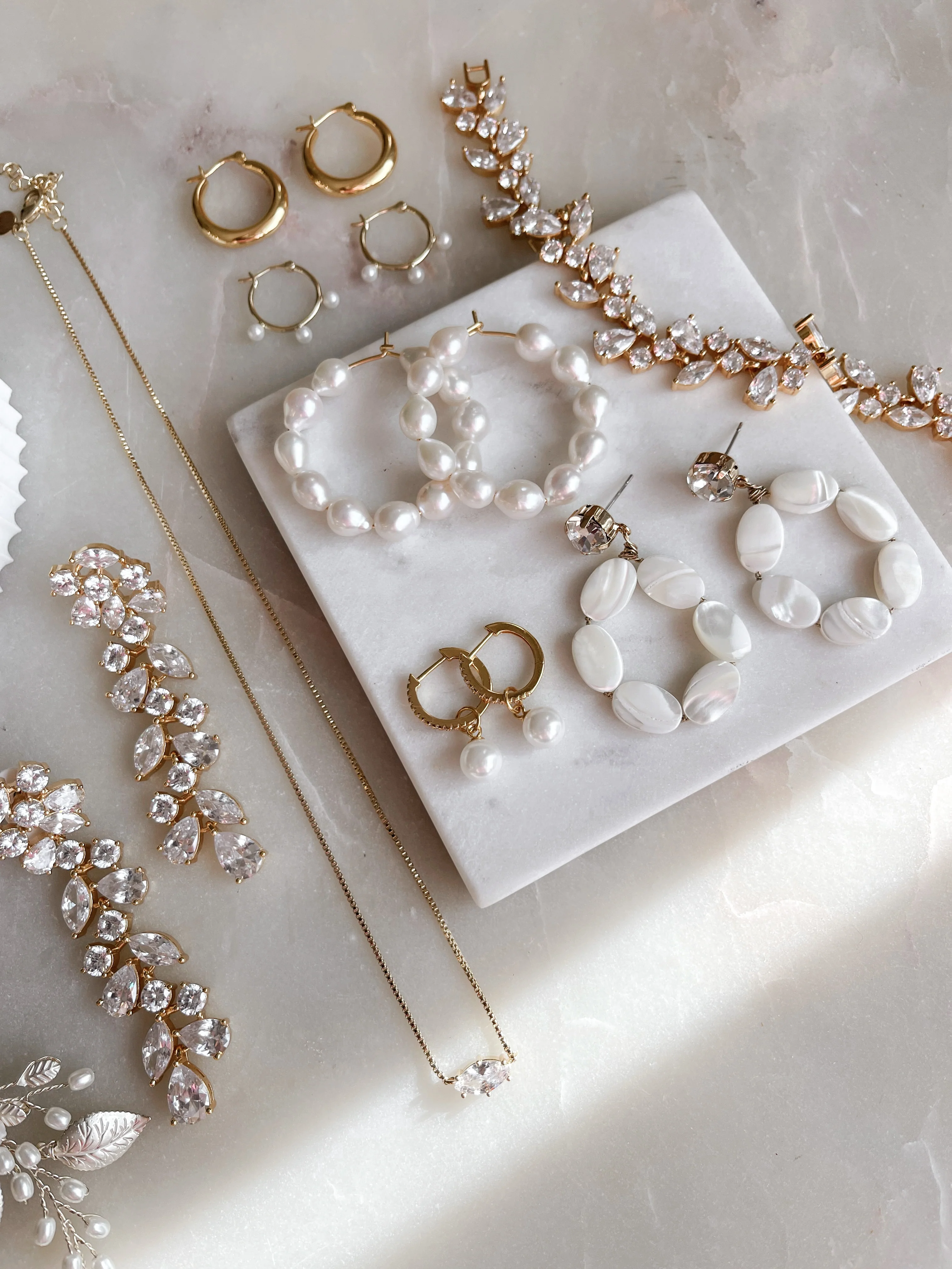 Juno Pearl Hoops - SAMPLE SALE - Image 6
