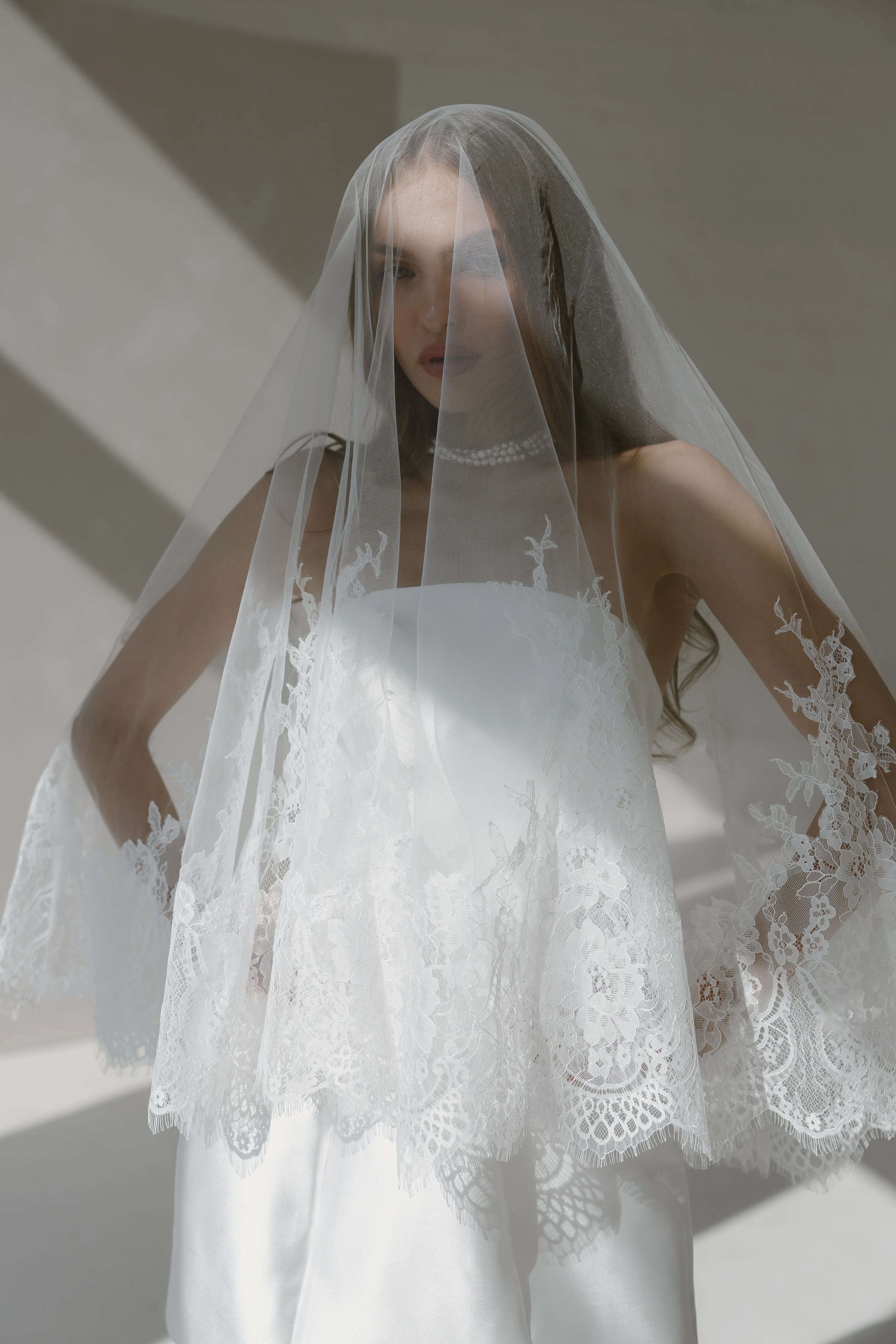 Keepsake Two-Tier Fingertip Veil - Image 4