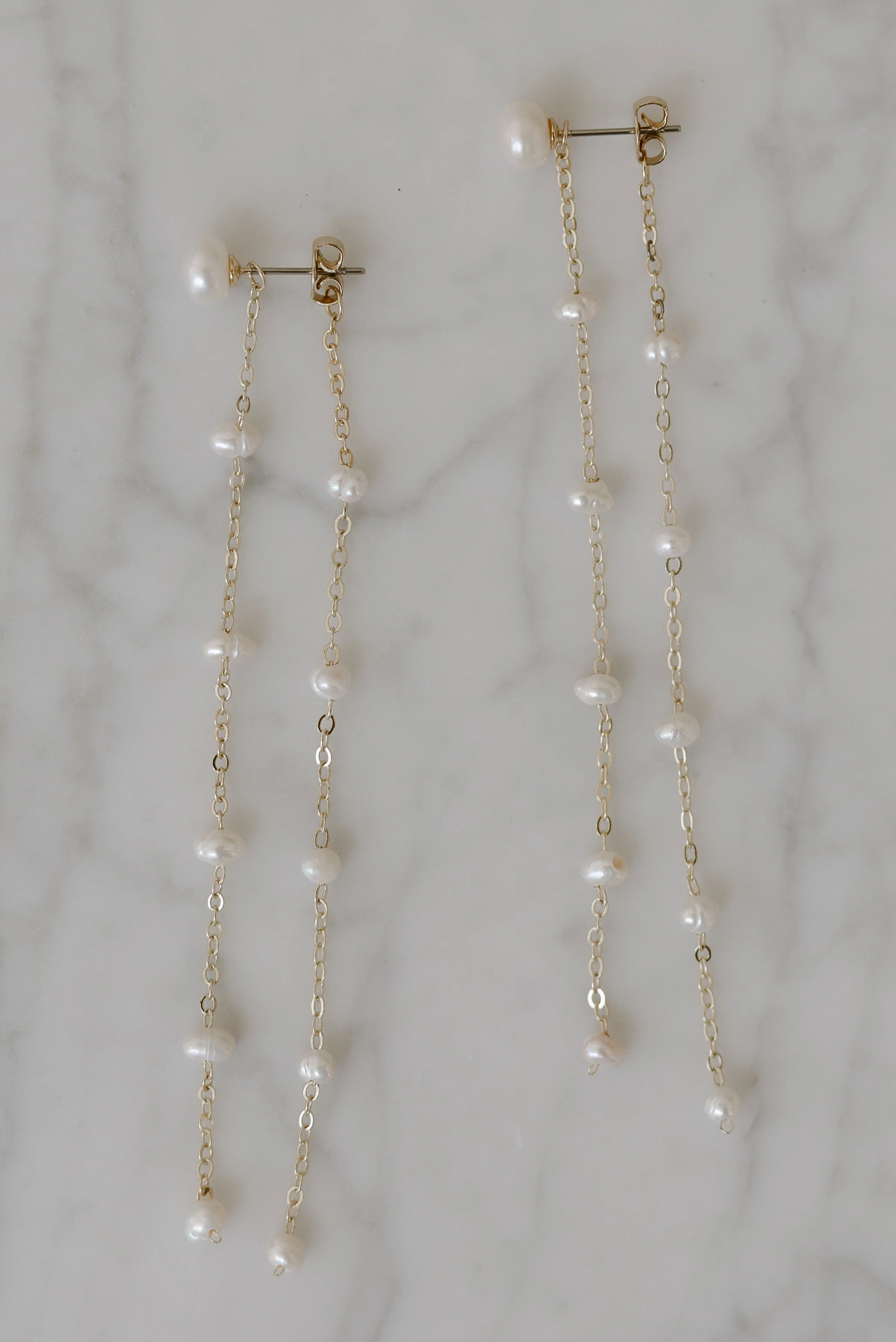 Lara Pearl Drop Earrings - Image 4