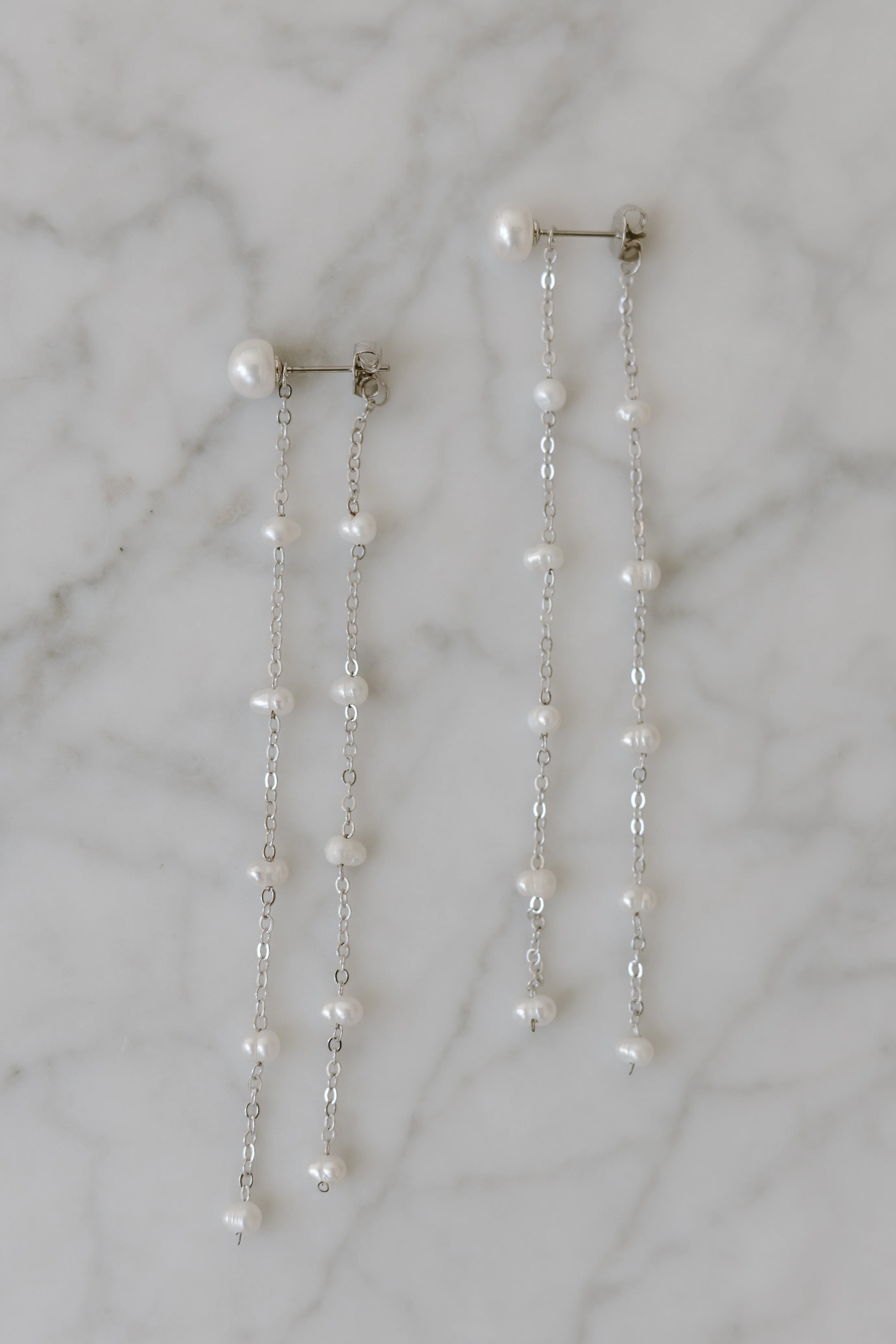 Lara Pearl Drop Earrings - Image 8