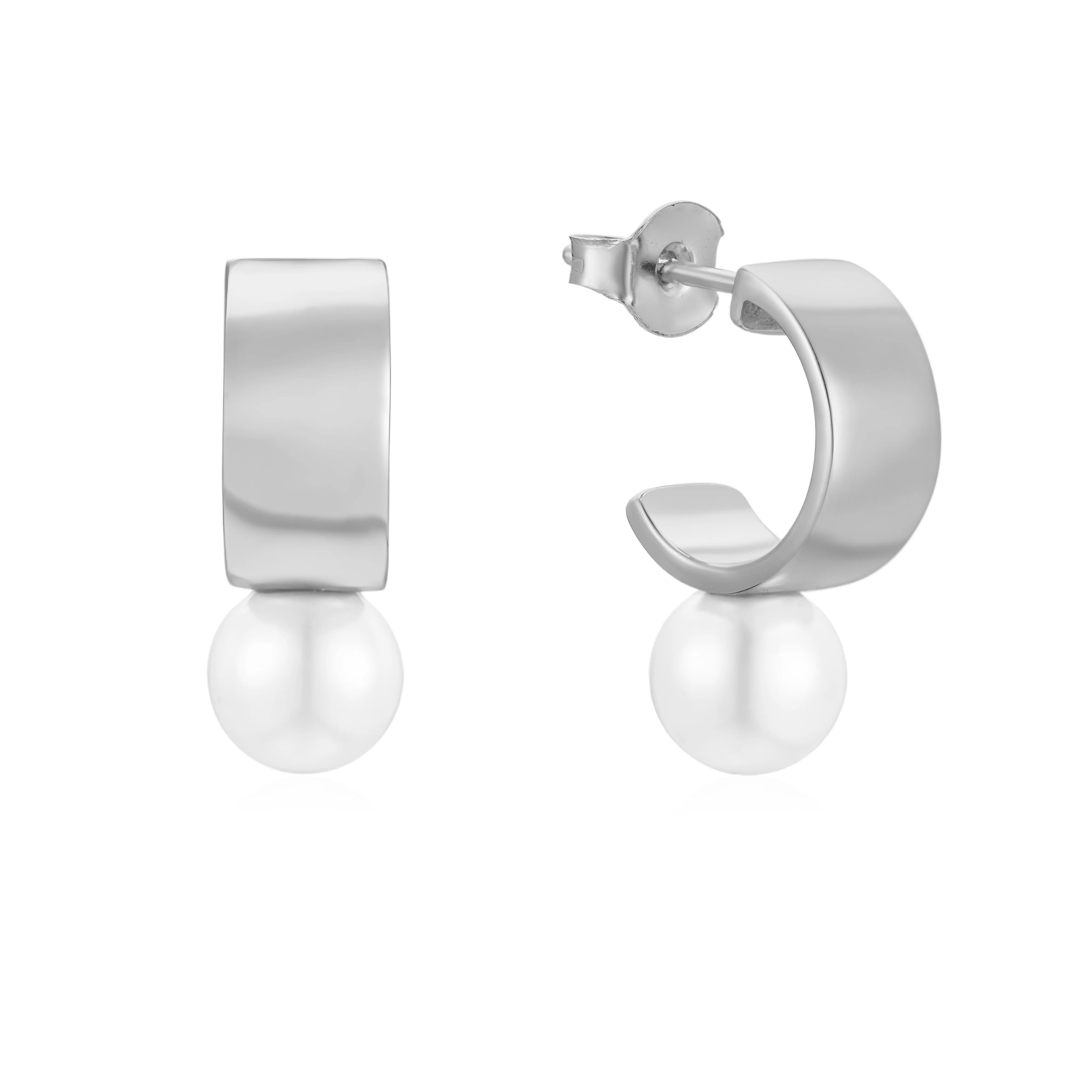 Leah Pearl Hoops - Image 7