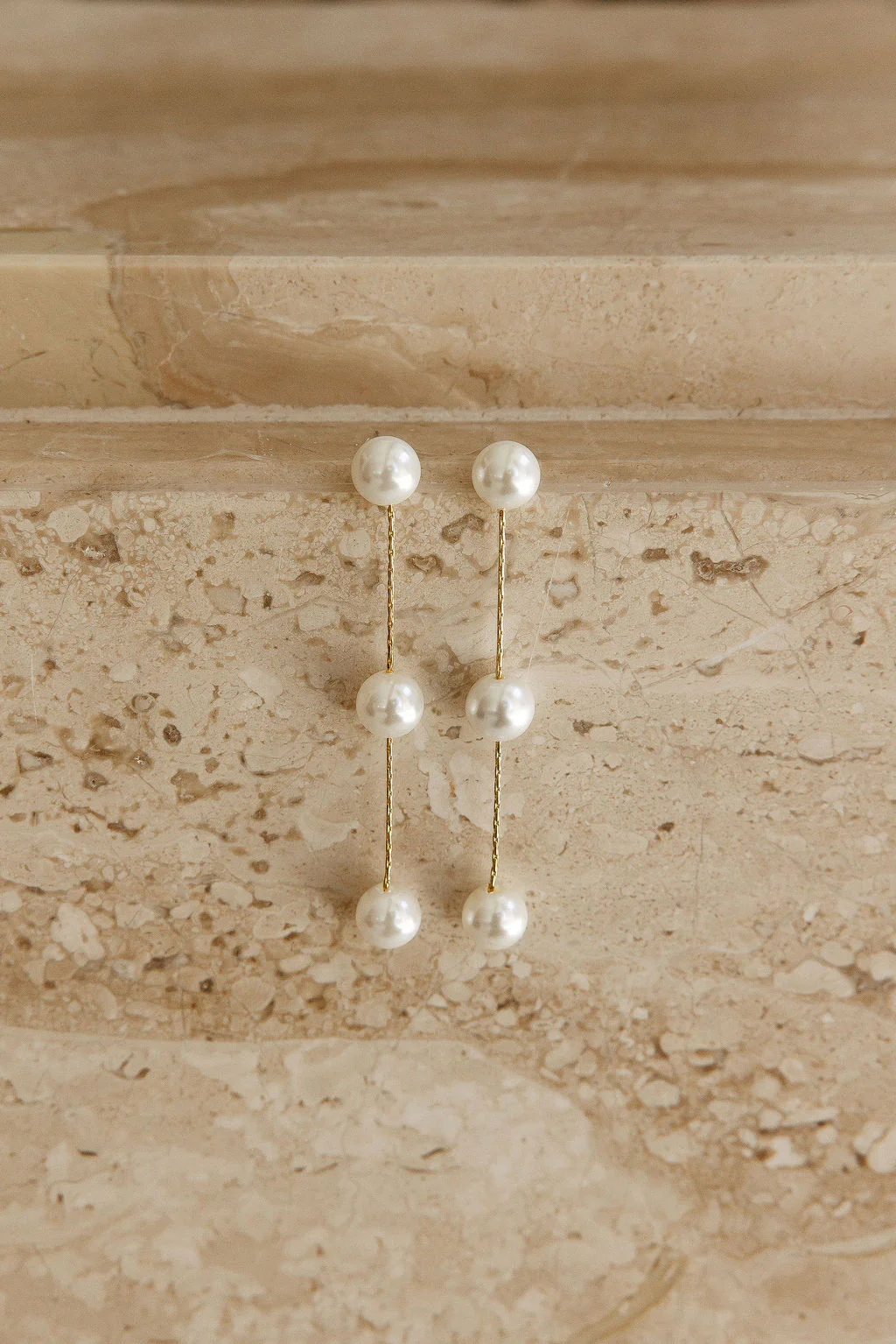 Lilly Pearl Drop Earrings - Image 3