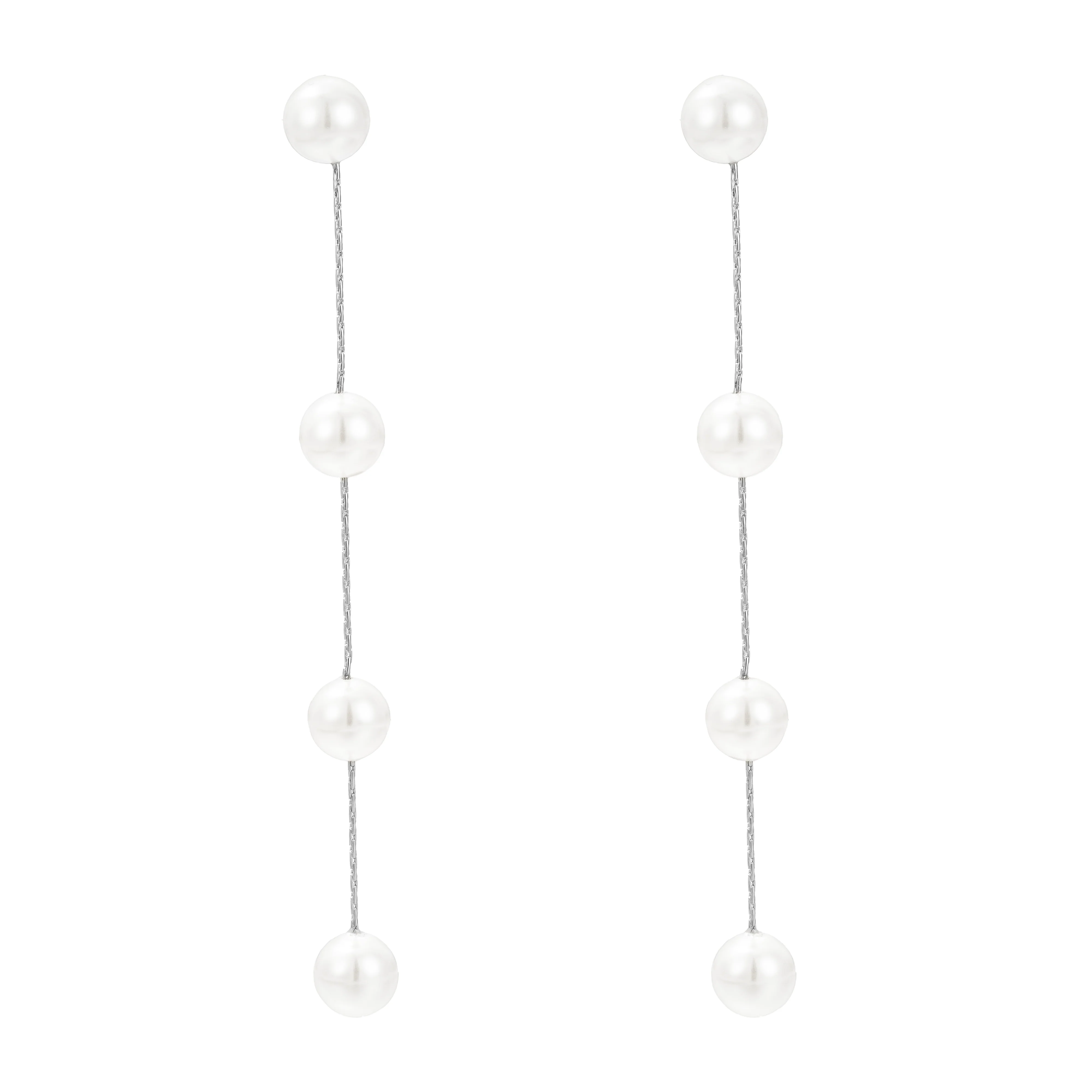 Luna Pearl Drop Earrings - Image 9