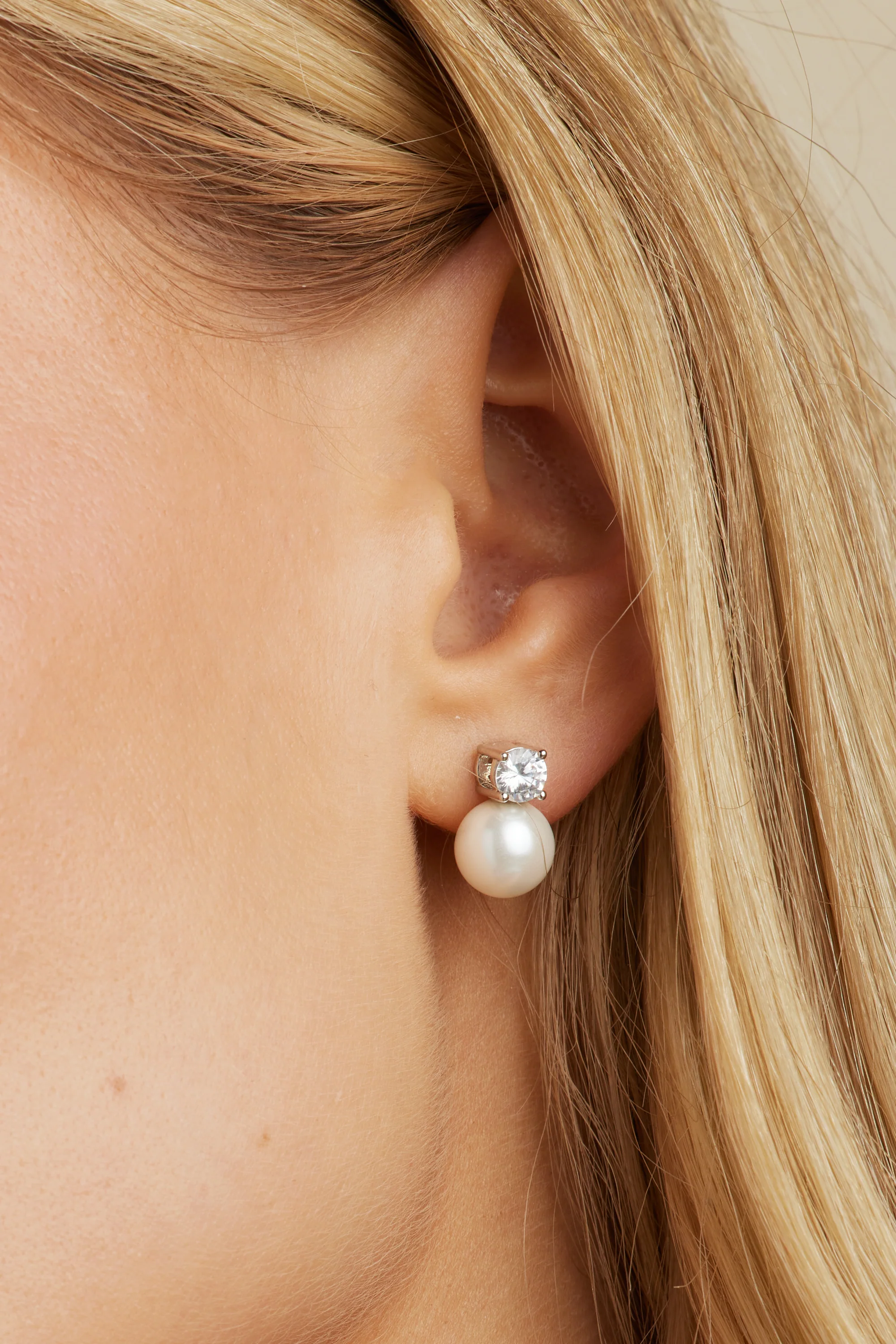 Maven Pearl and Crystal Studs - Image 3