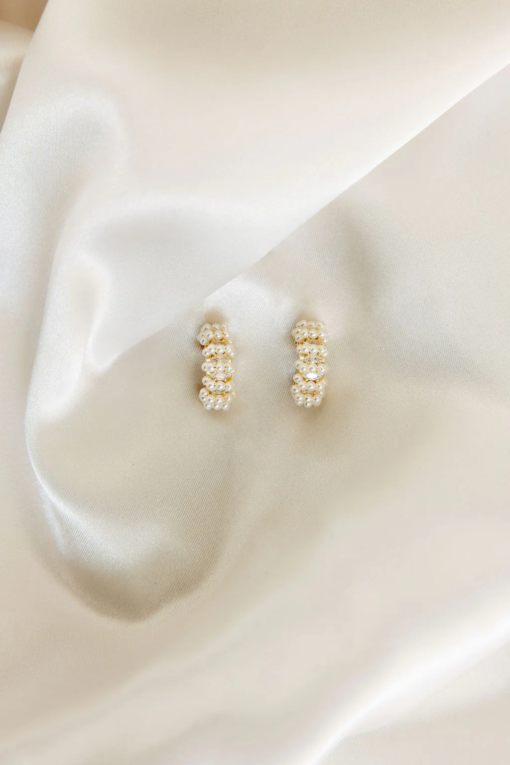 Millie Mini Pearl Hoops - Image 7