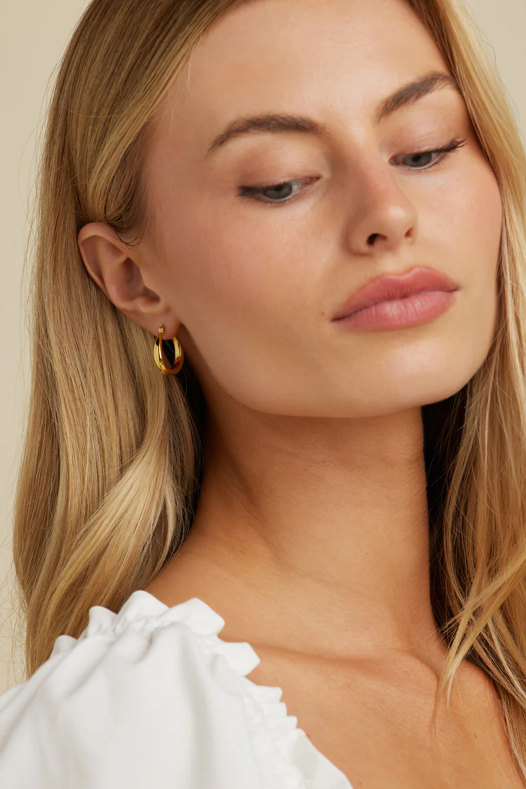 Nadia Classic Gold Hoops - Image 4
