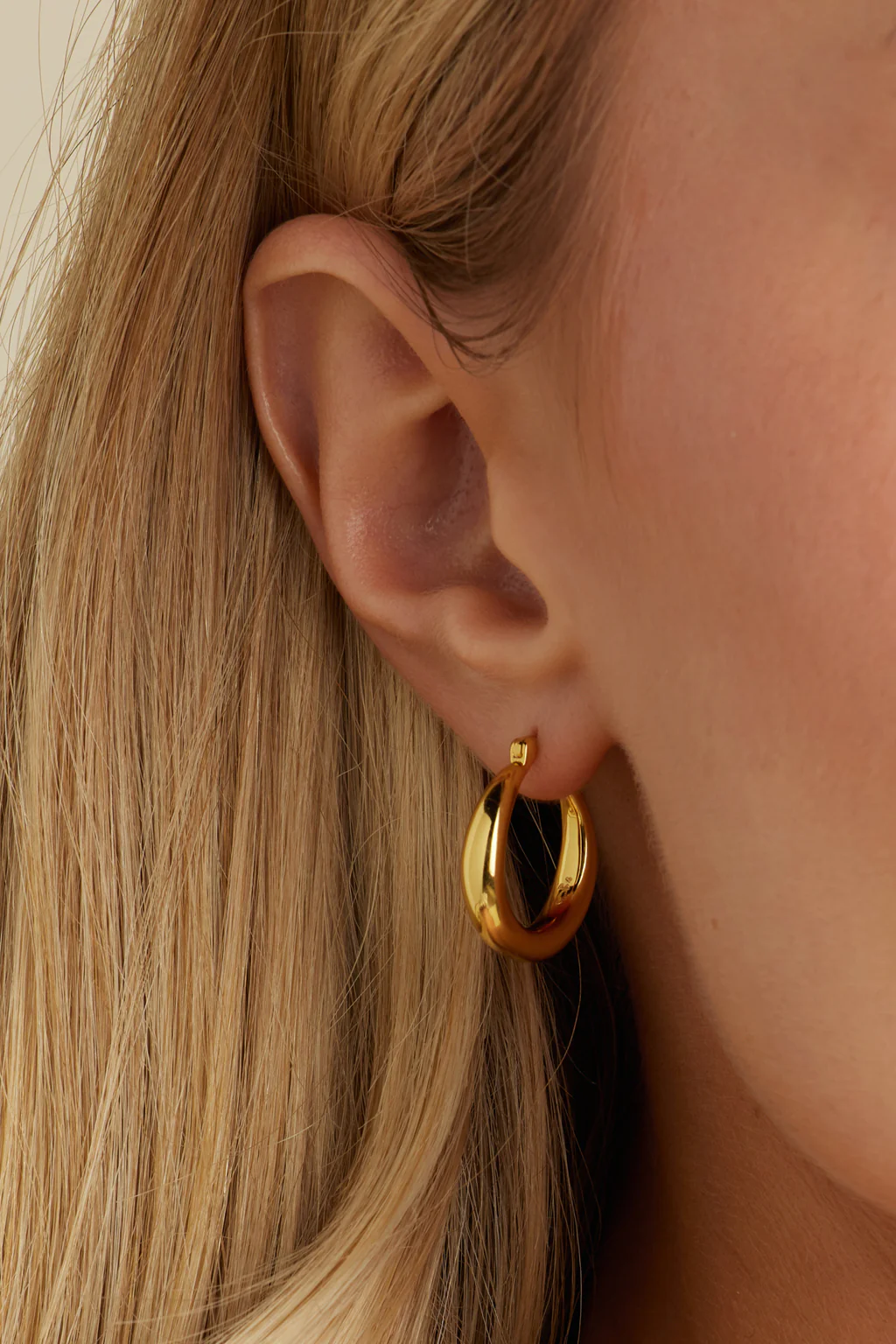 Nadia Classic Gold Hoops - Image 5