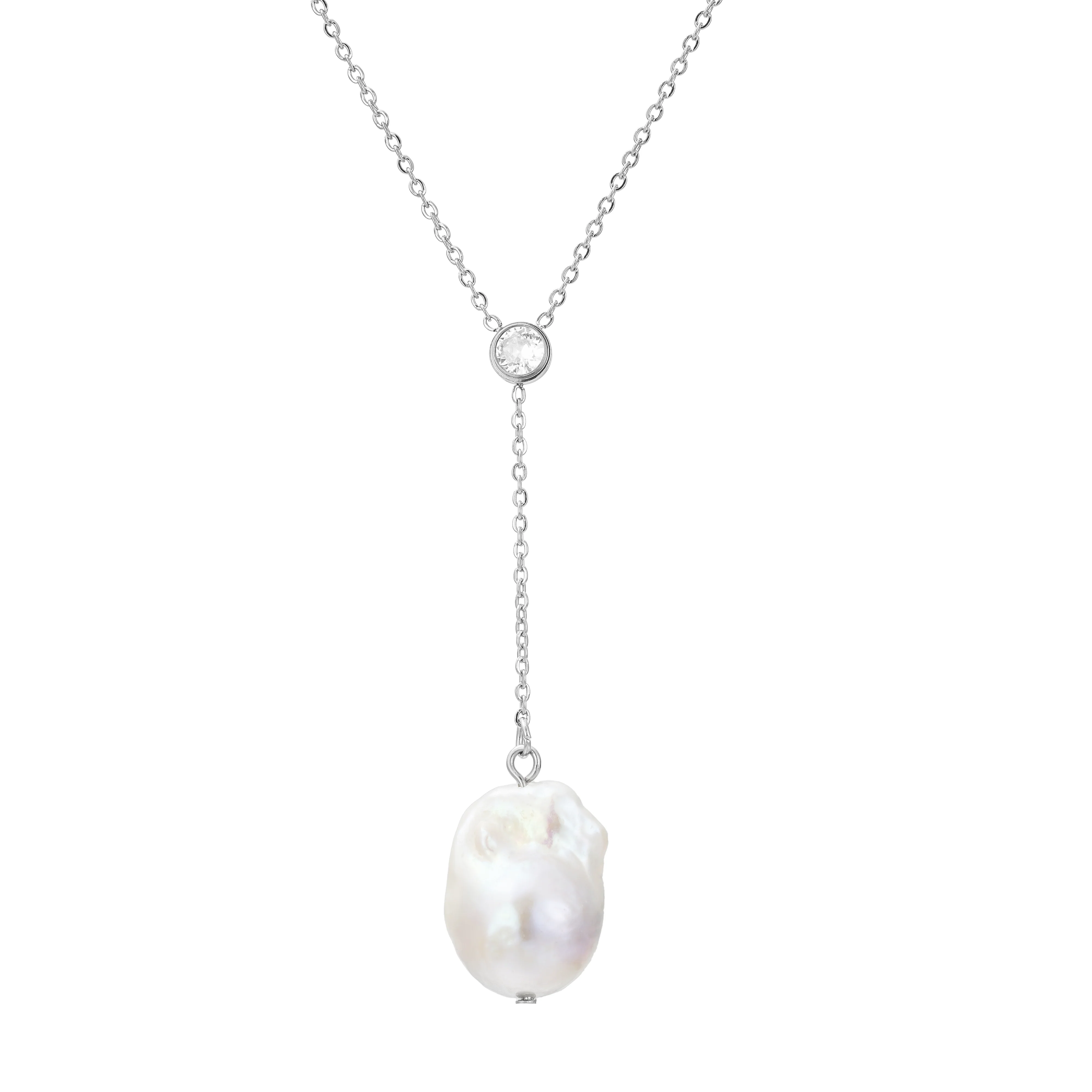 Odessa Freshwater Pearl Lariat - Image 6