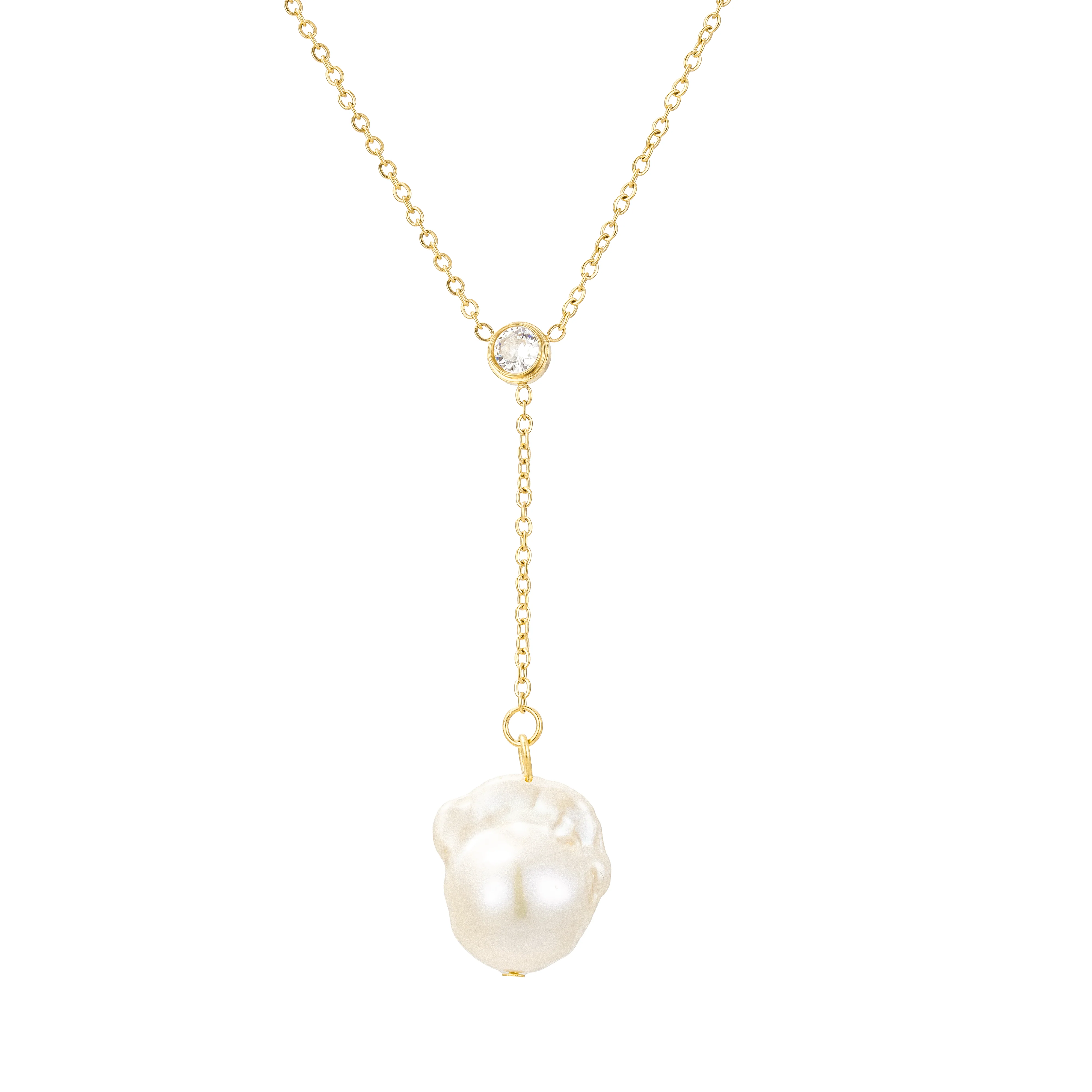 Odessa Freshwater Pearl Lariat - Image 7