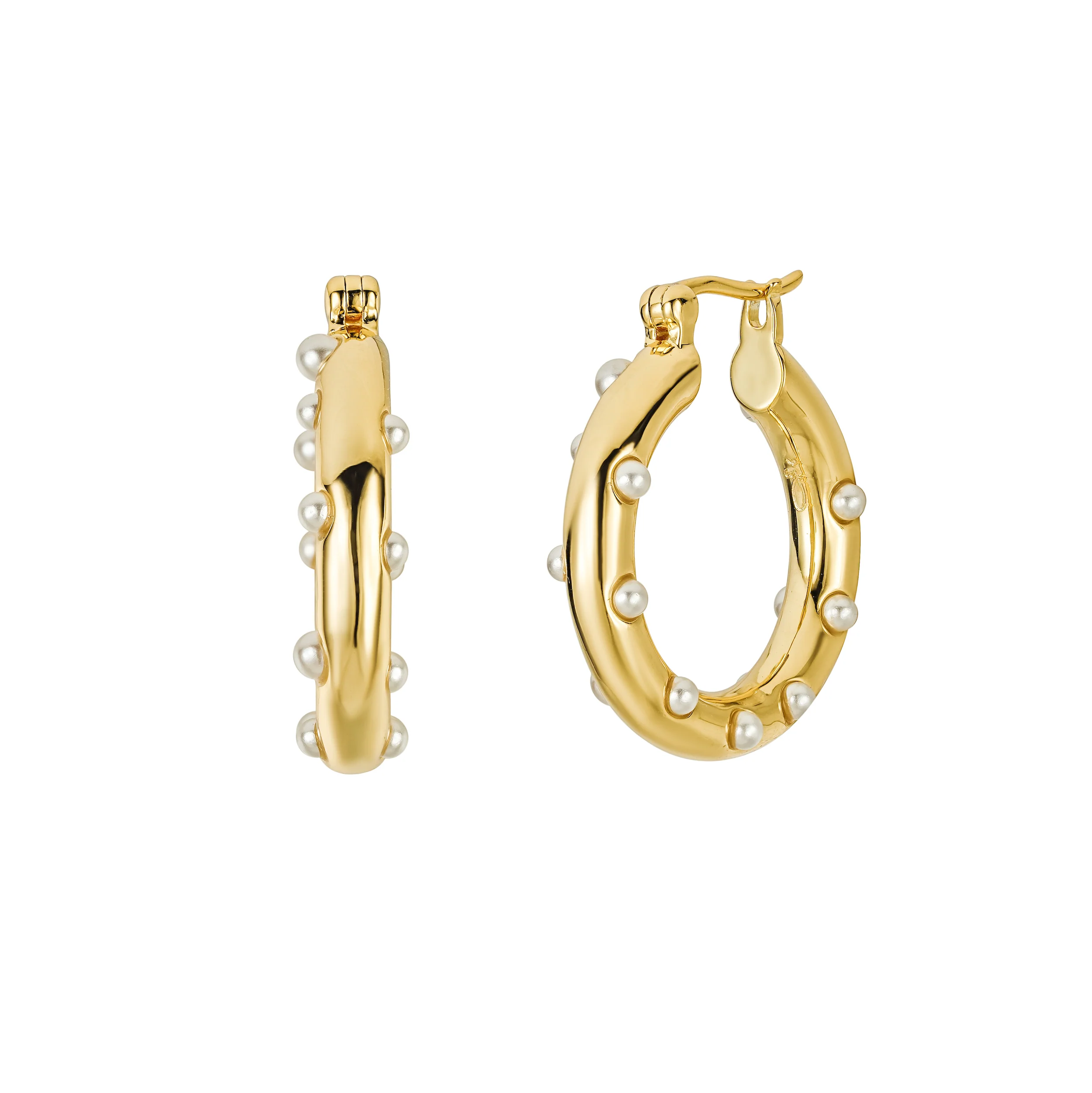 Paris Pearl Hoops - Image 5