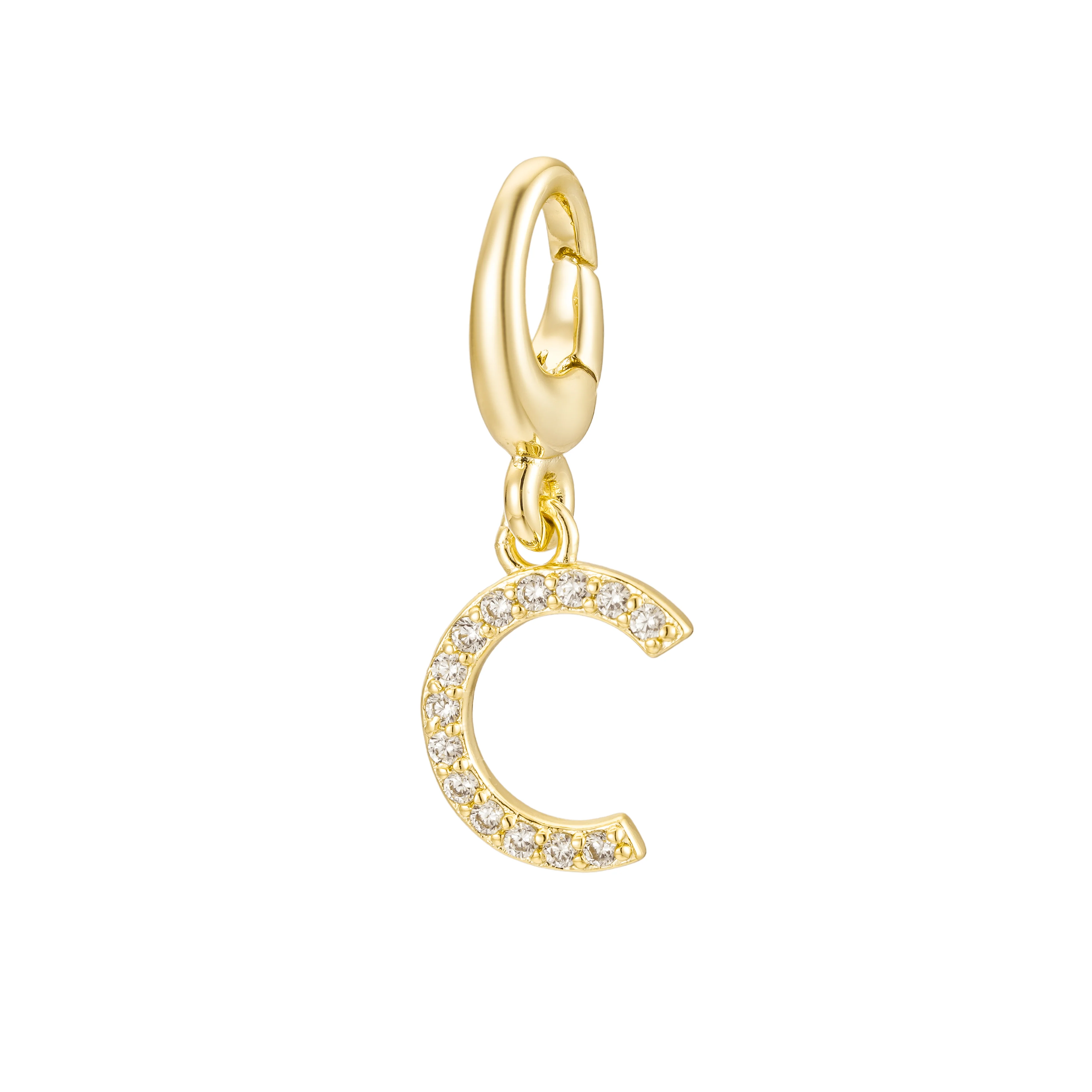 Pave Initial Charm - Image 4