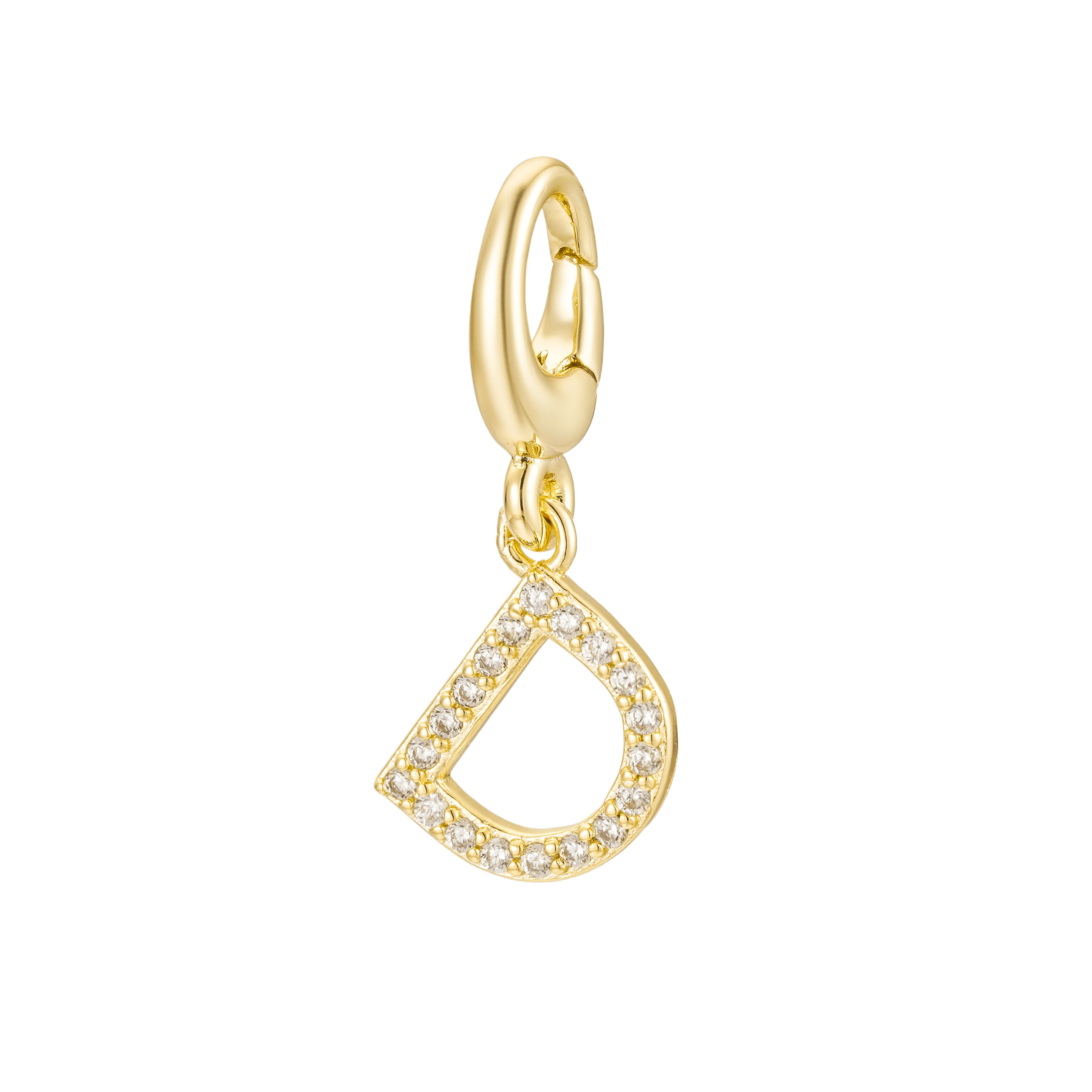 Pave Initial Charm - Image 5