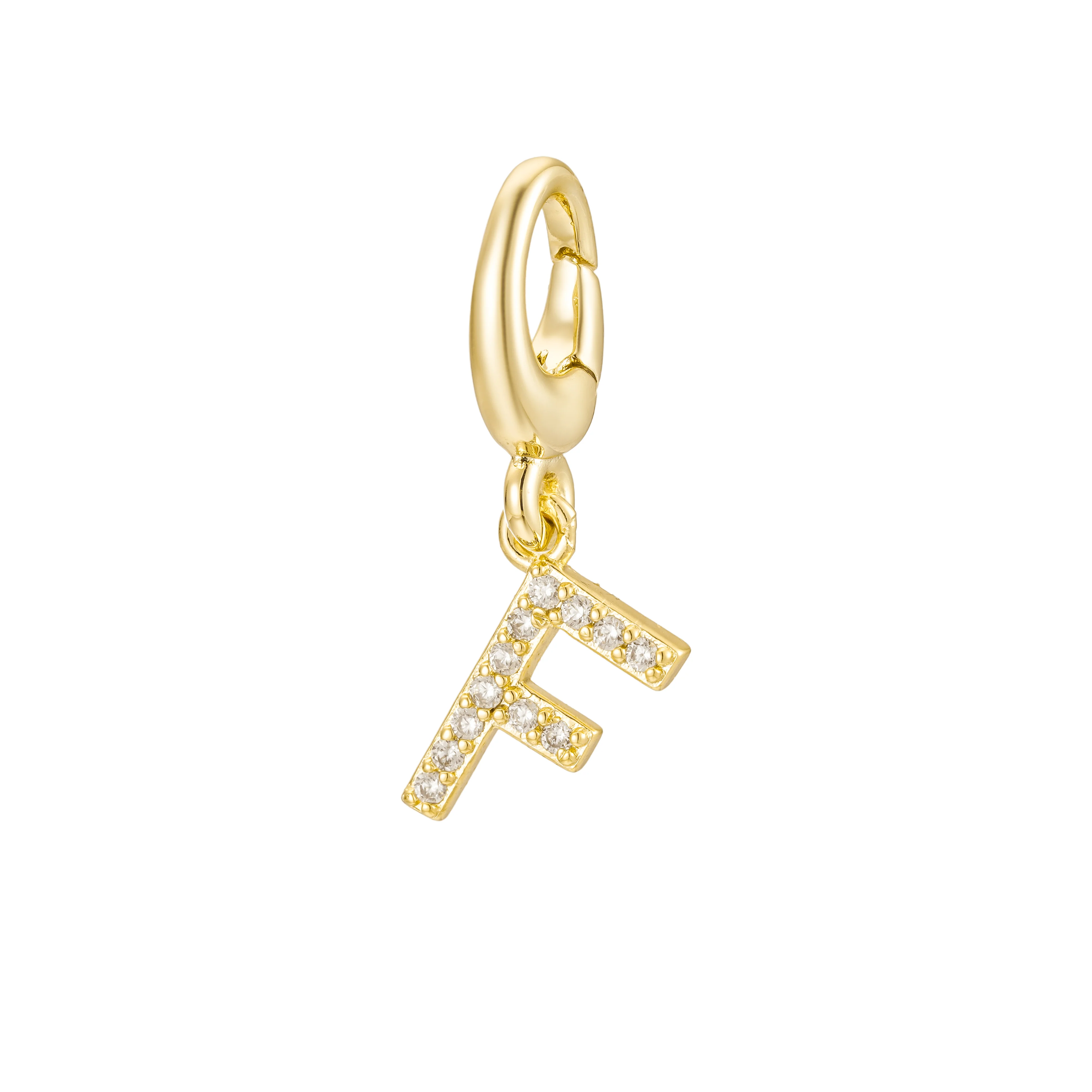 Pave Initial Charm - Image 7