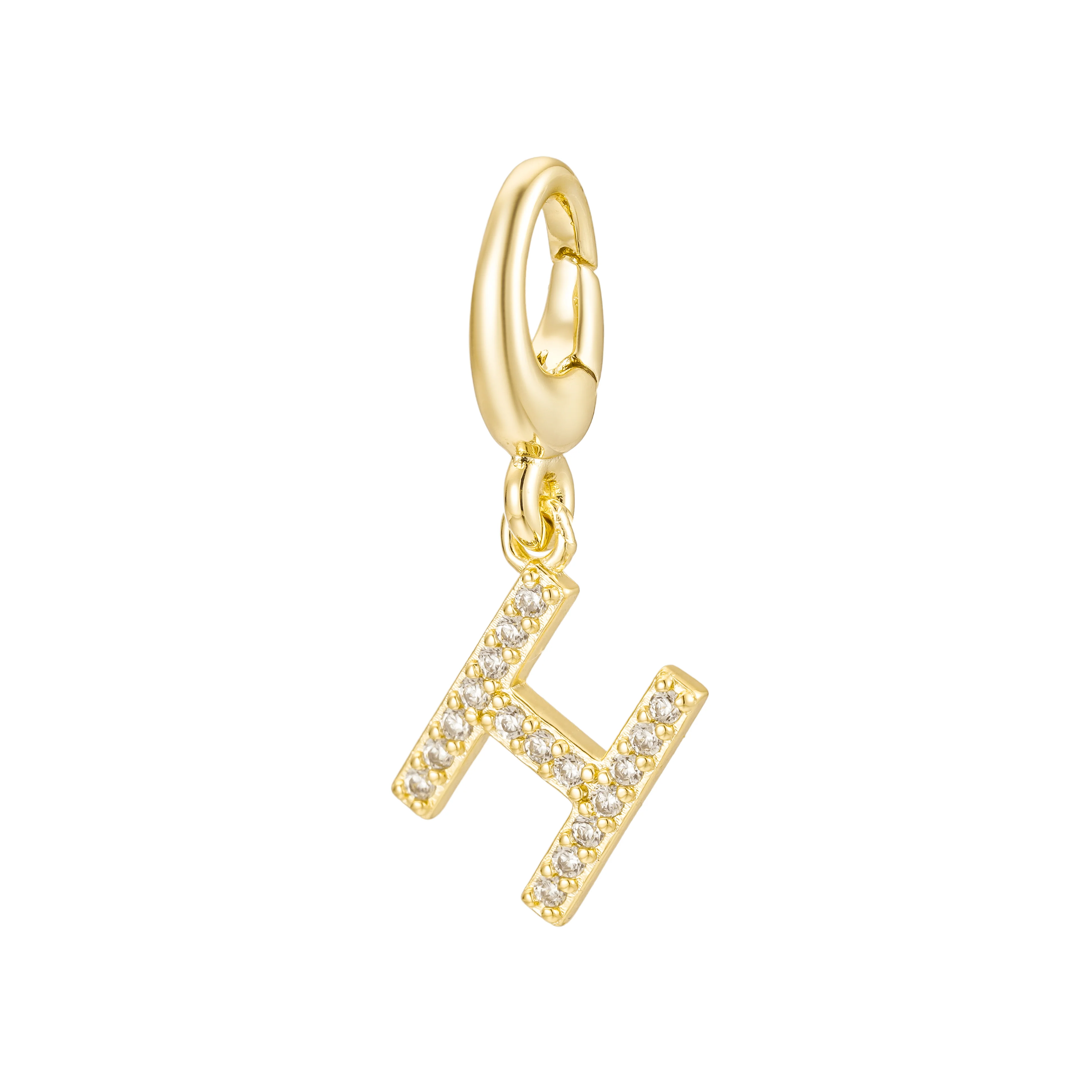 Pave Initial Charm - Image 9