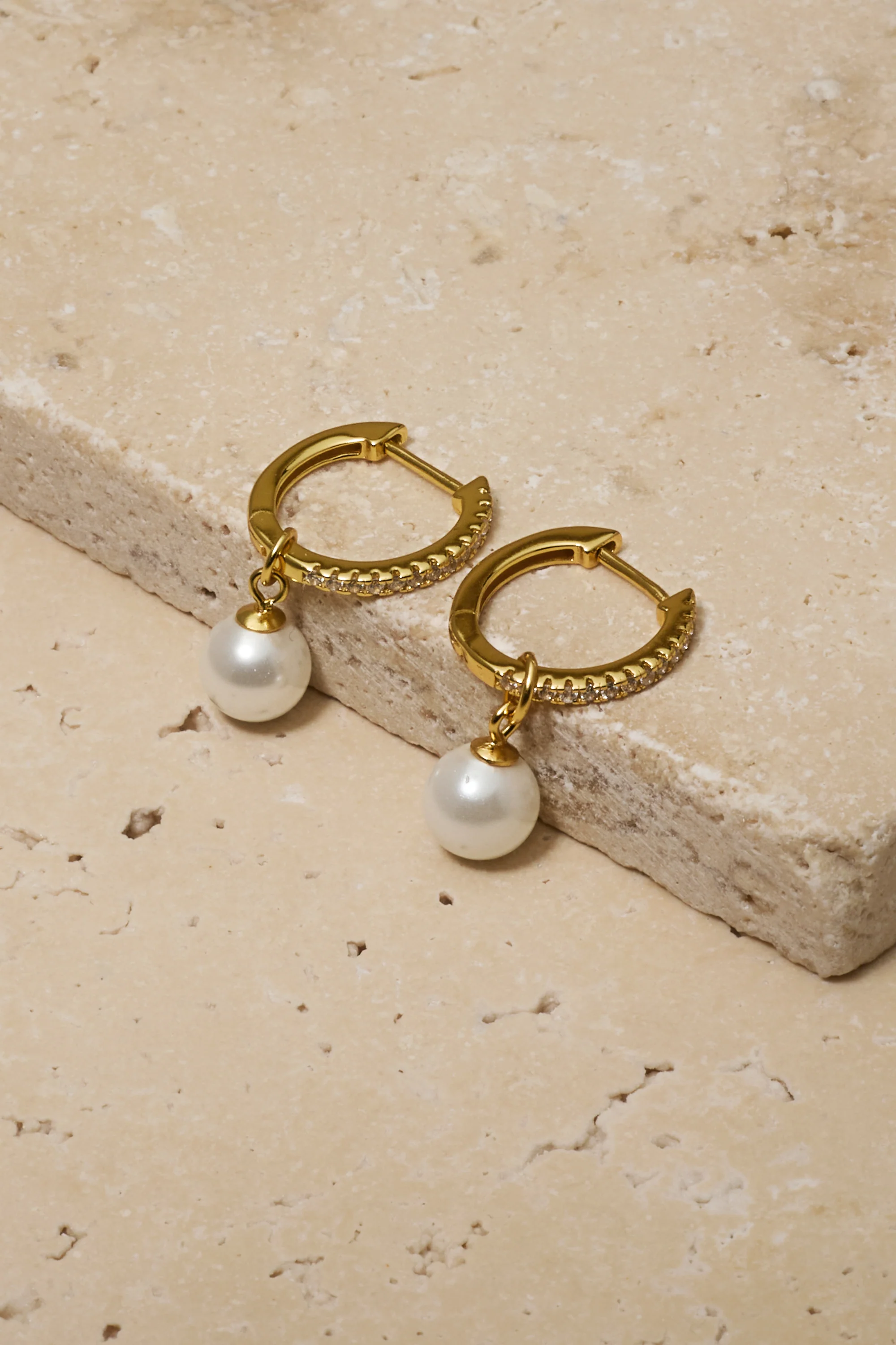 Perfectly Poised Pearl Hoops - Image 3
