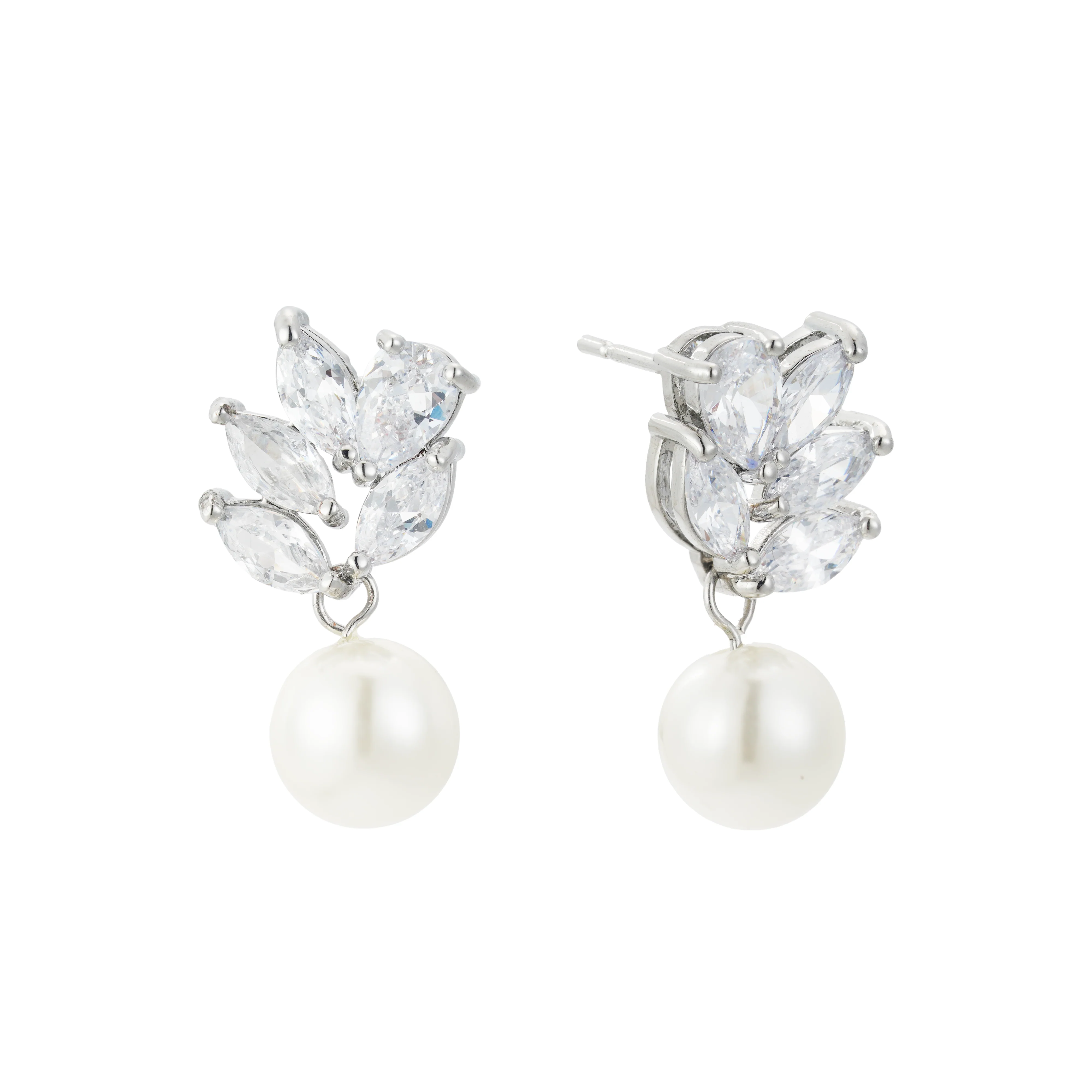 Poise Pearl Drop Earrings - Image 6