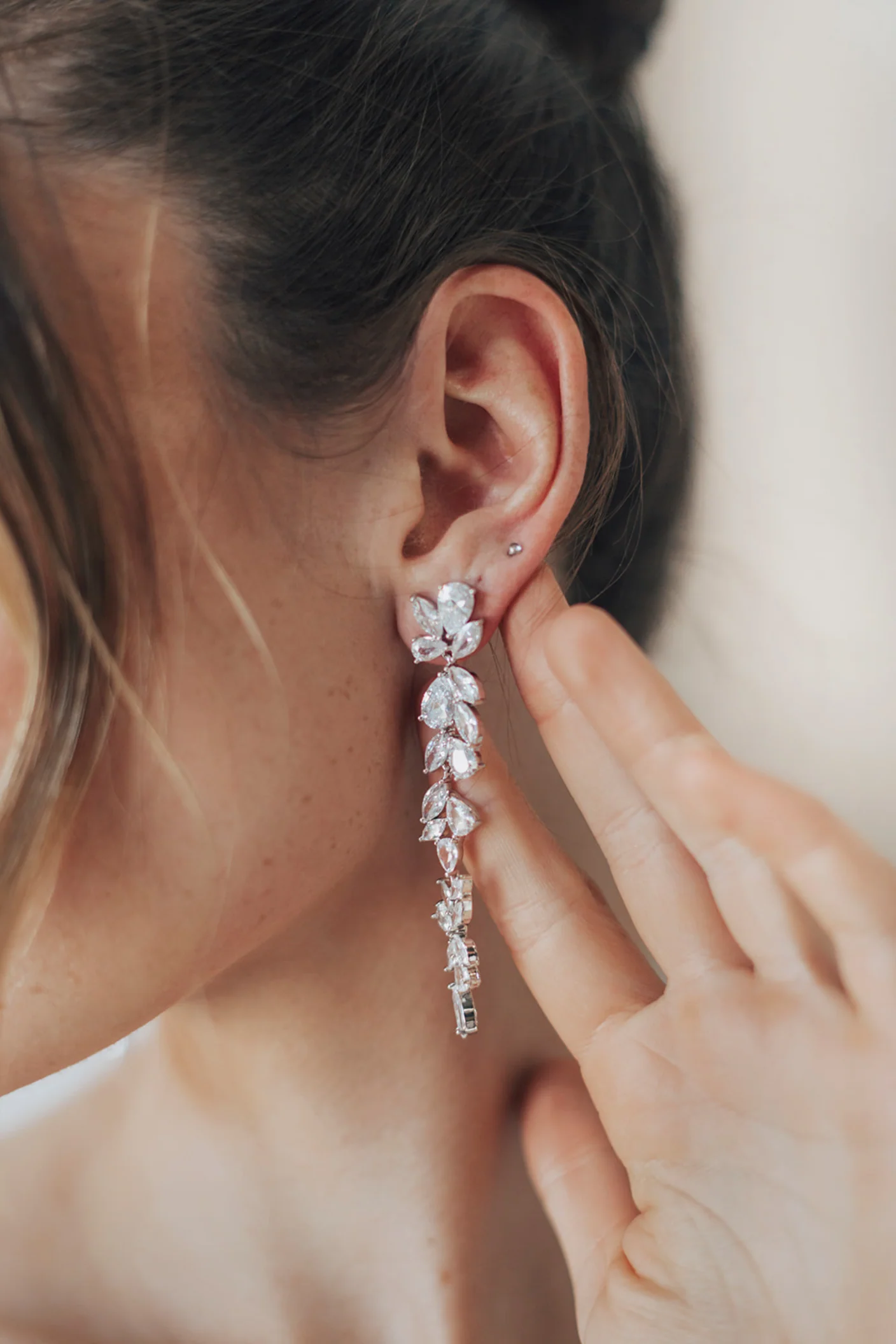 Promise Crystal Drop Earrings - Image 2