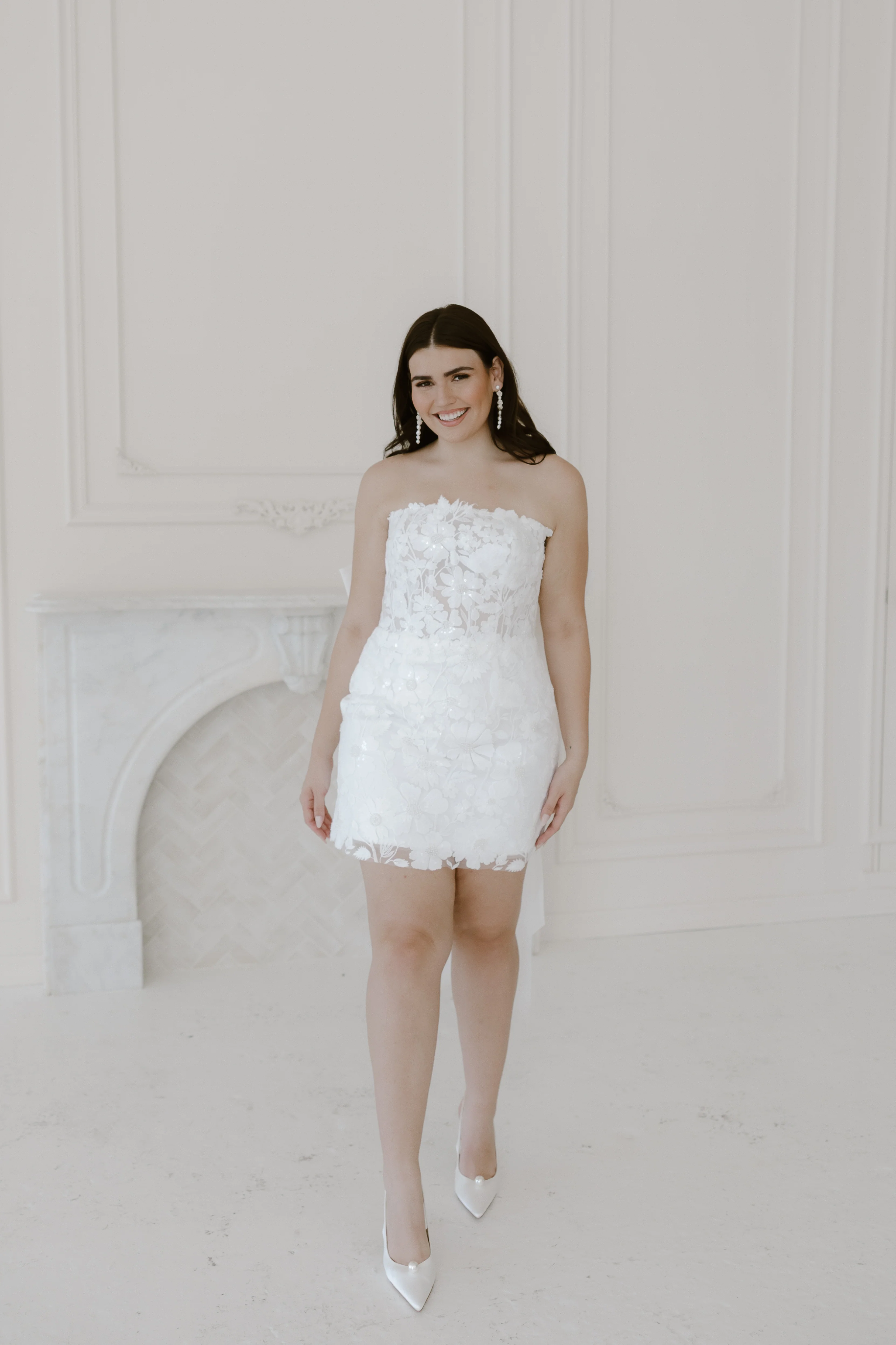 Rosalie Bow Mini Dress - Image 11