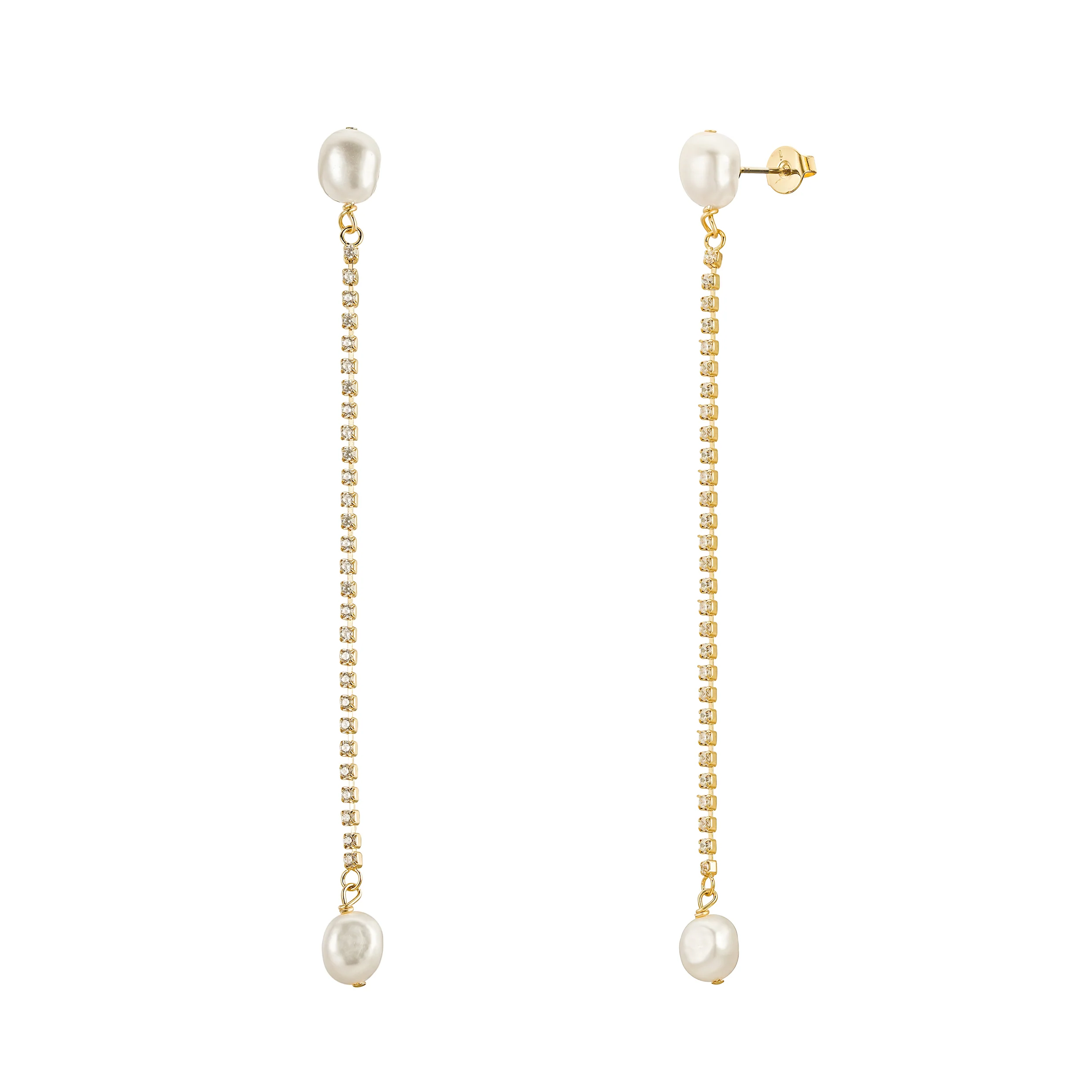 Sarah Crystal and Pearl Drops - Image 2