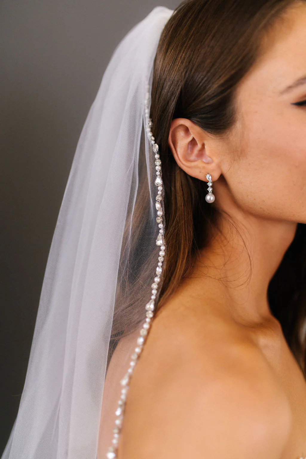 Serenade Pearl and Crystal Earrings - Image 3