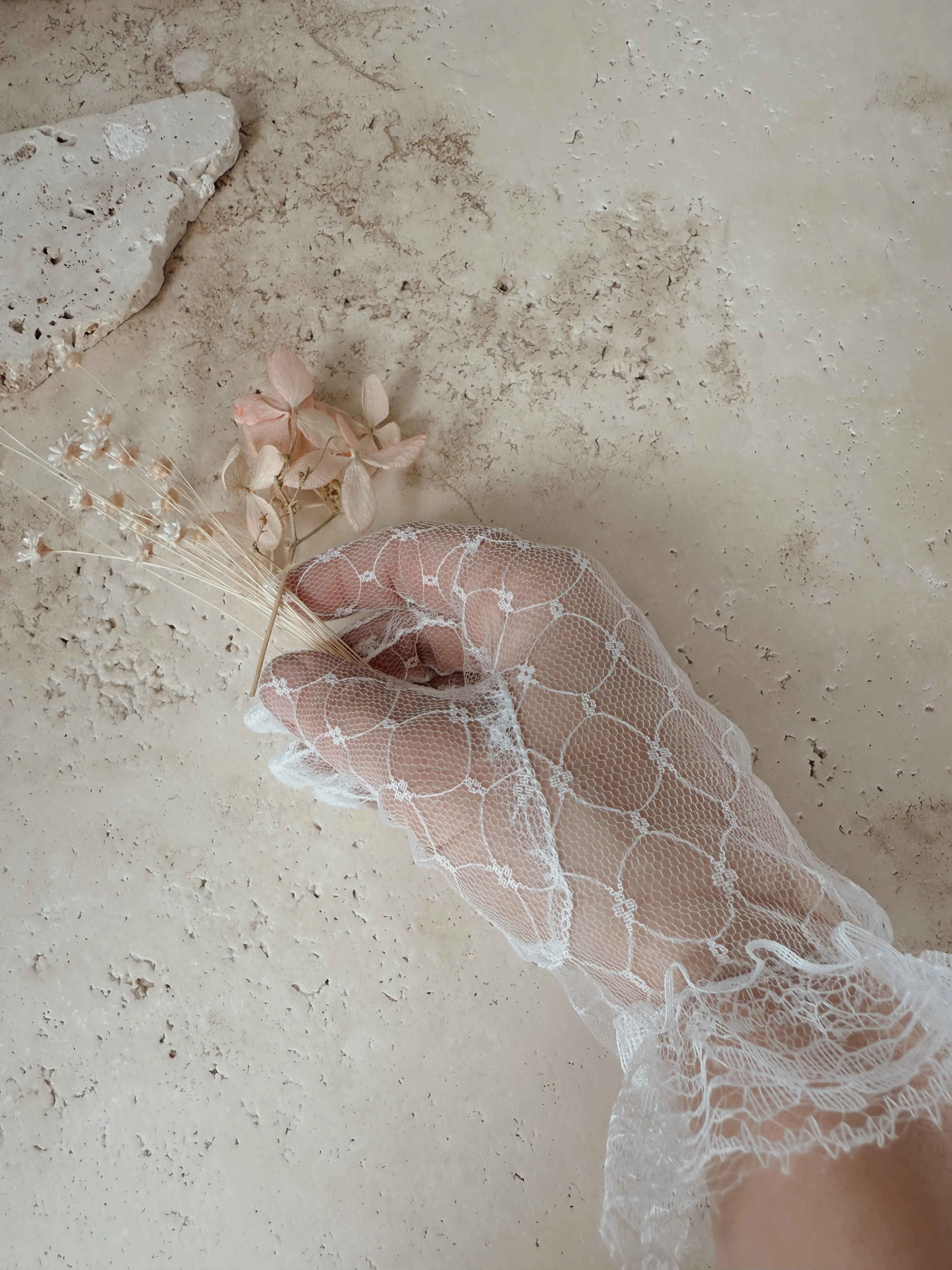 Sheer Lace Gloves - SAMPLE SALE - Image 2