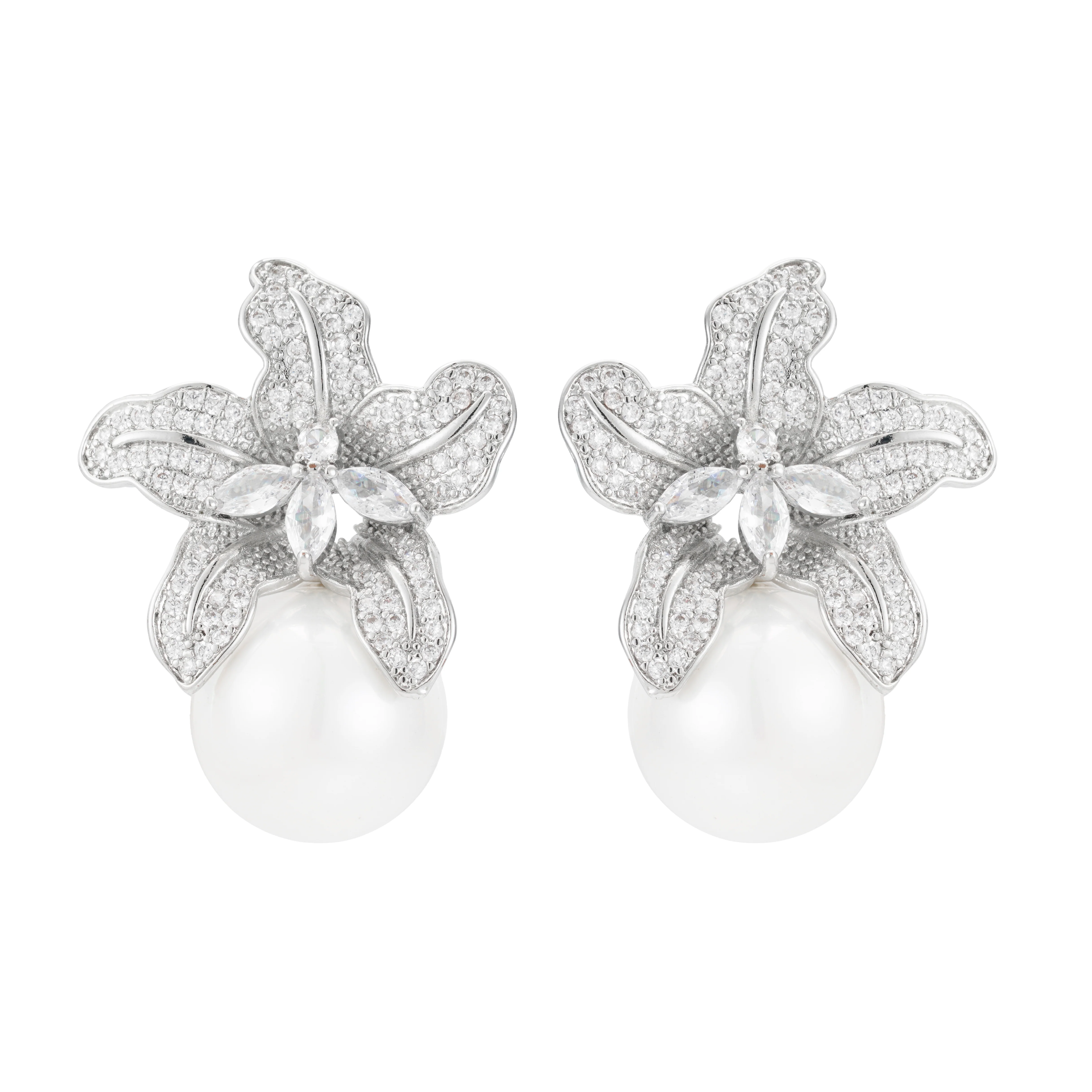 Sonnet Pearl Drop Earrings - Image 7