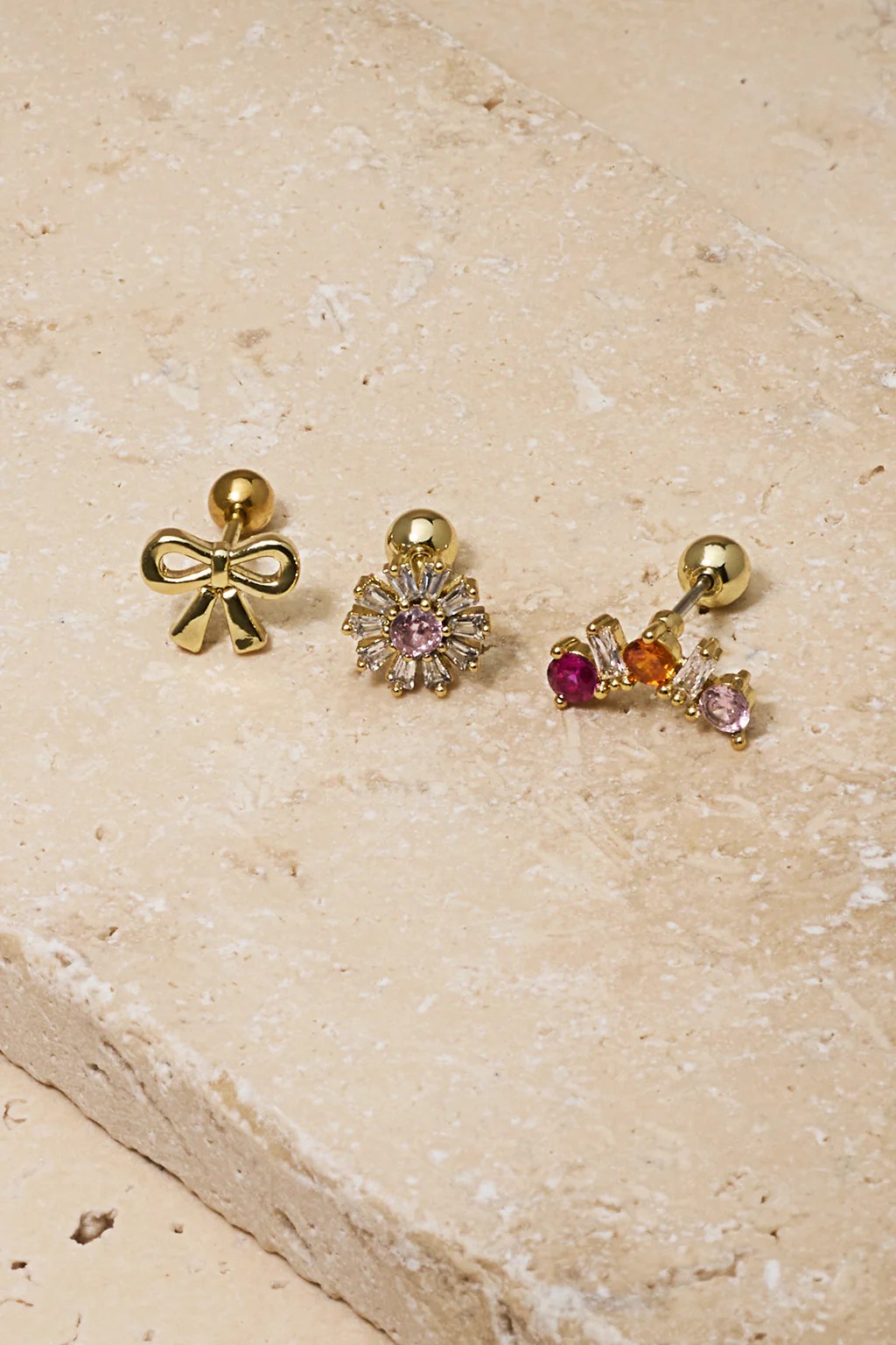 Stud Set of 3 - Bow