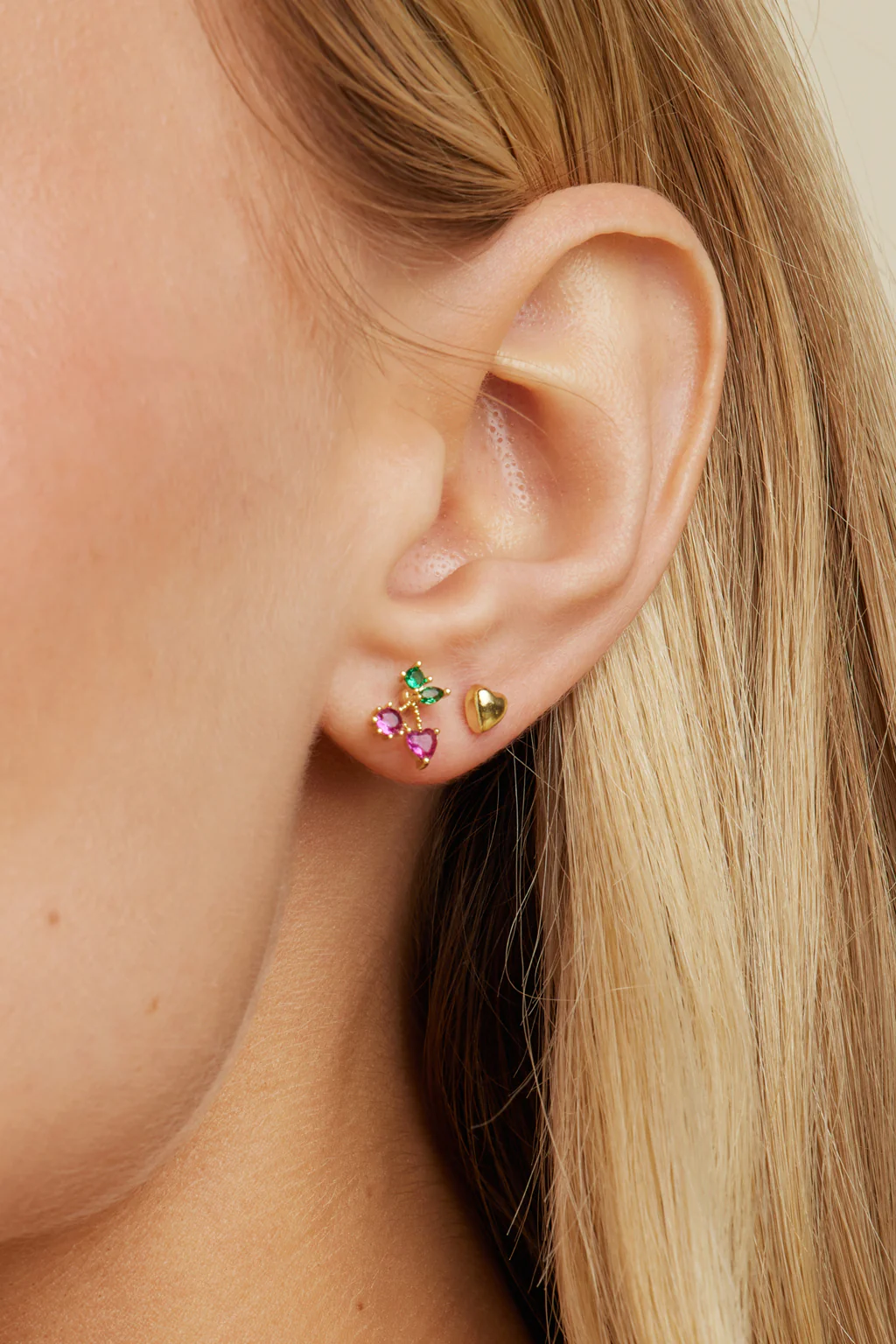 Stud Set of 3 - Cherry - Image 3