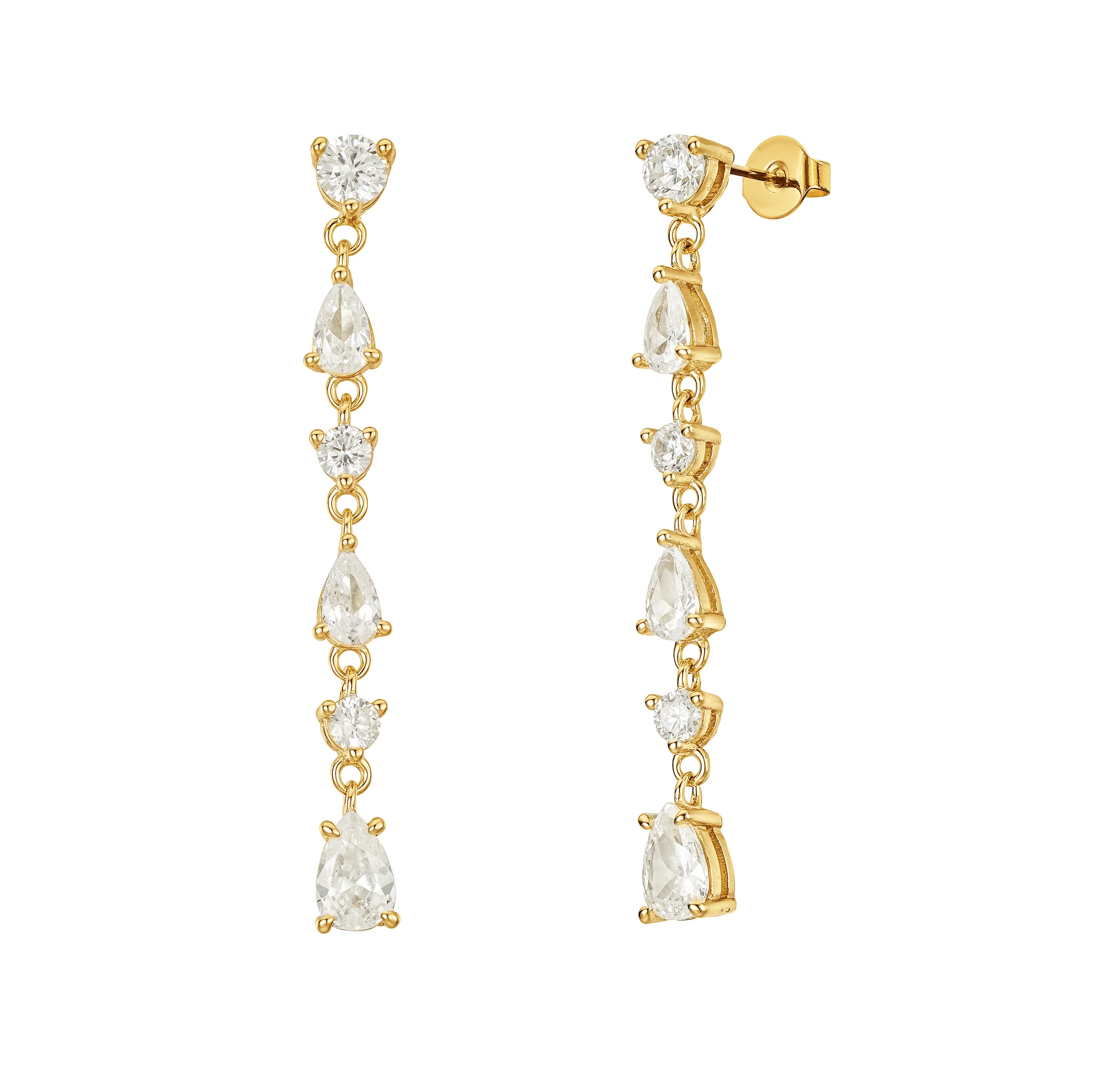 Taurus Crystal Drop Earrings - Image 3